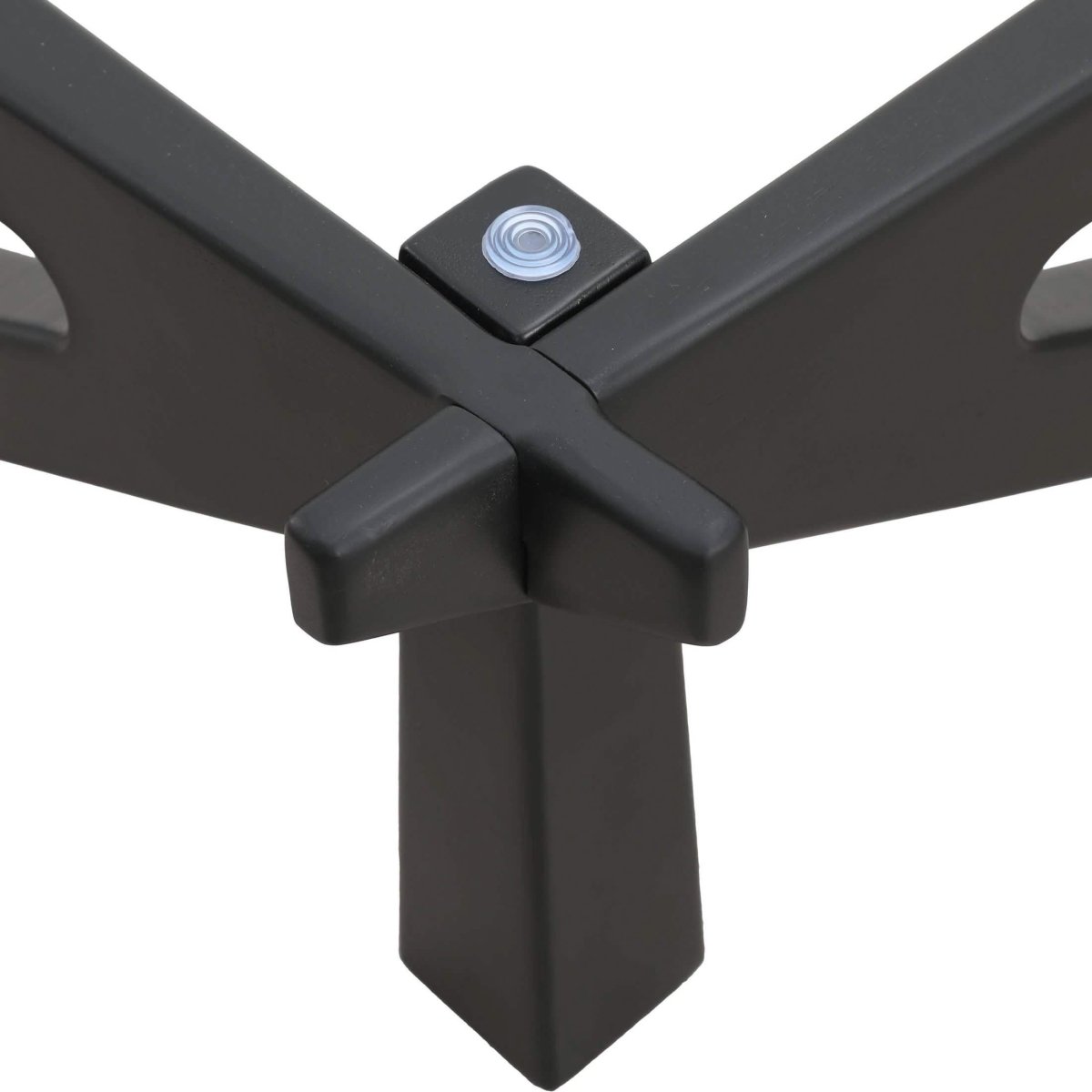 Imperial Triangular Coffee Table with a Glass Tabletop and Wood Base Black Coffee Table Leisuremod