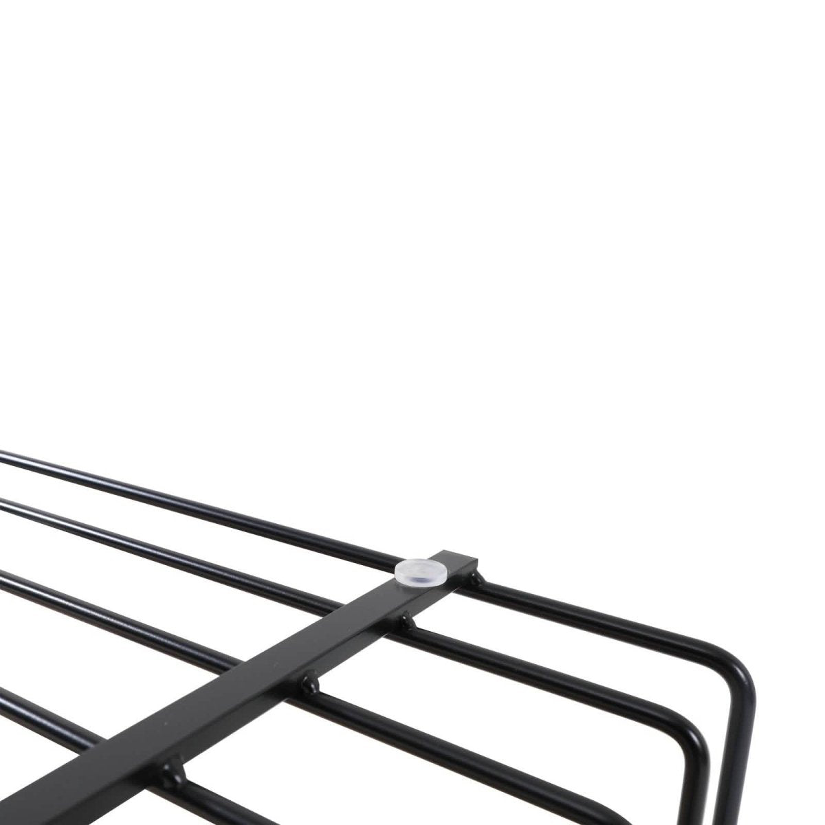 Walden Rectangular Coffee Table with Ash Wood Tabletop in Black Steel Frame Black Coffee Table Leisuremod