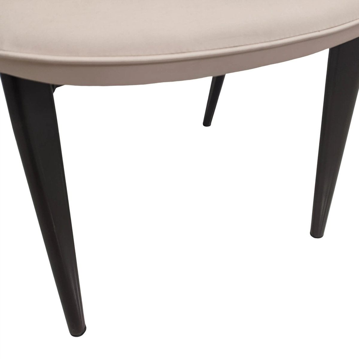 Leisuremod Dining Chair Aspen Dining Chairs Upholstered in Leather with Black Metal Legs