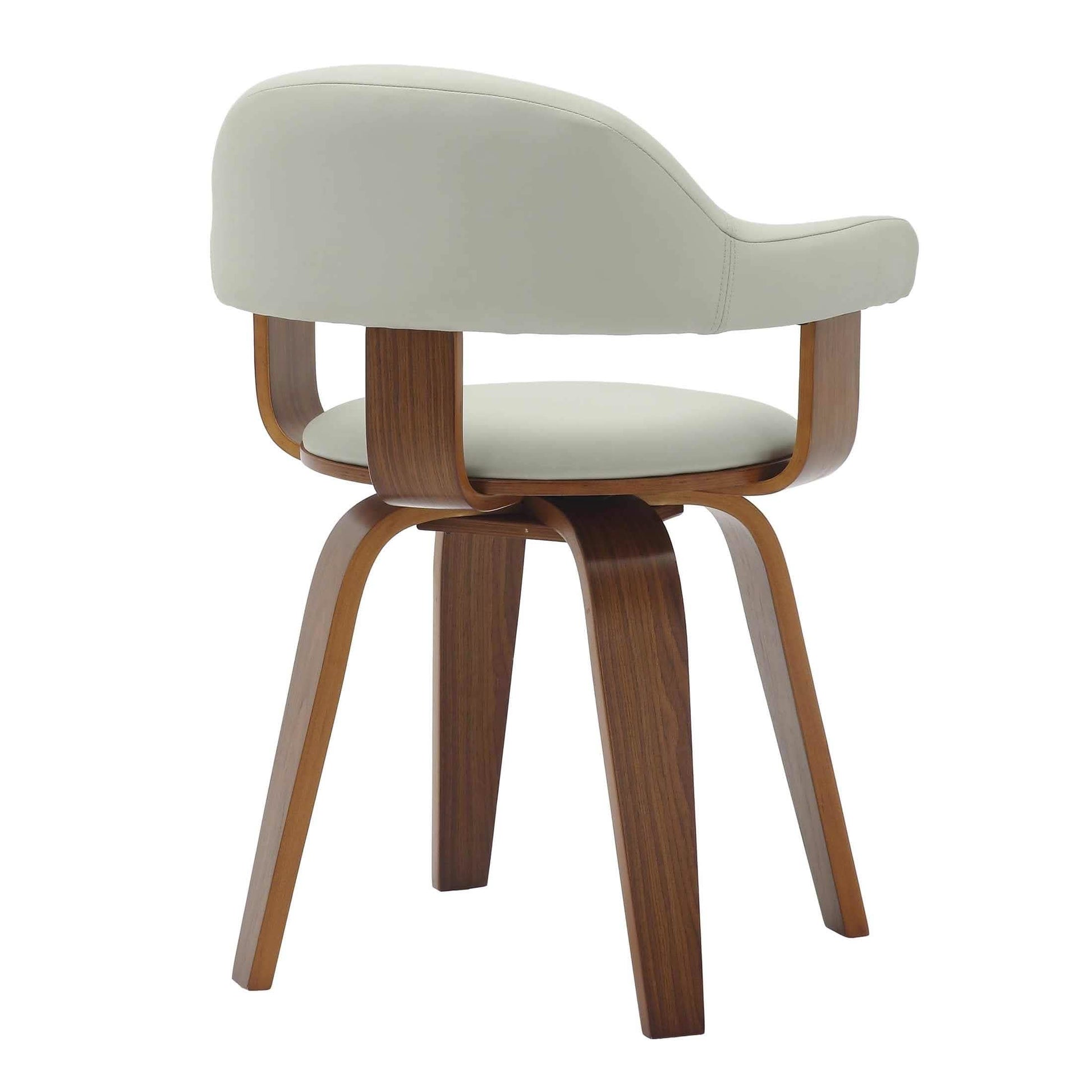Brivo Modern Wooden Dining Chair With Walnut Color Frame Grey Dining Chair Leisuremod