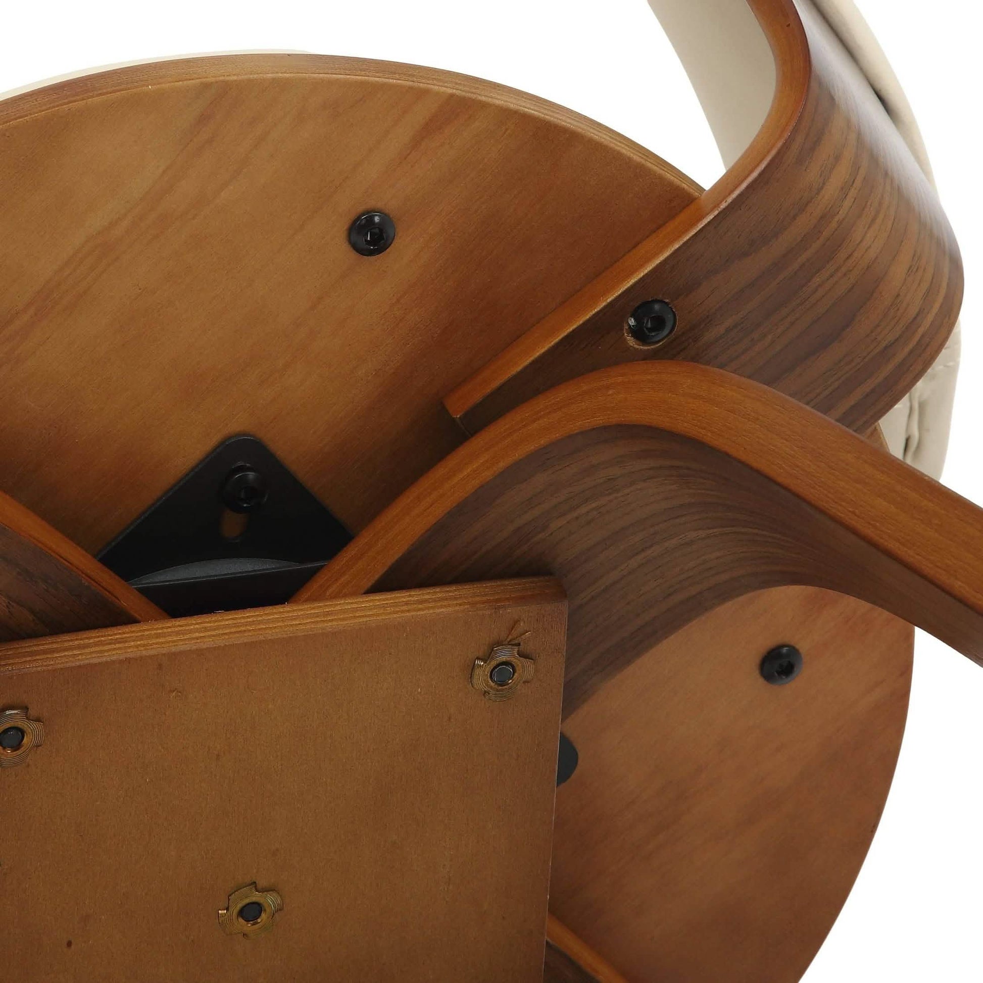 Brivo Modern Wooden Dining Chair With Walnut Color Frame Brown Dining Chair Leisuremod