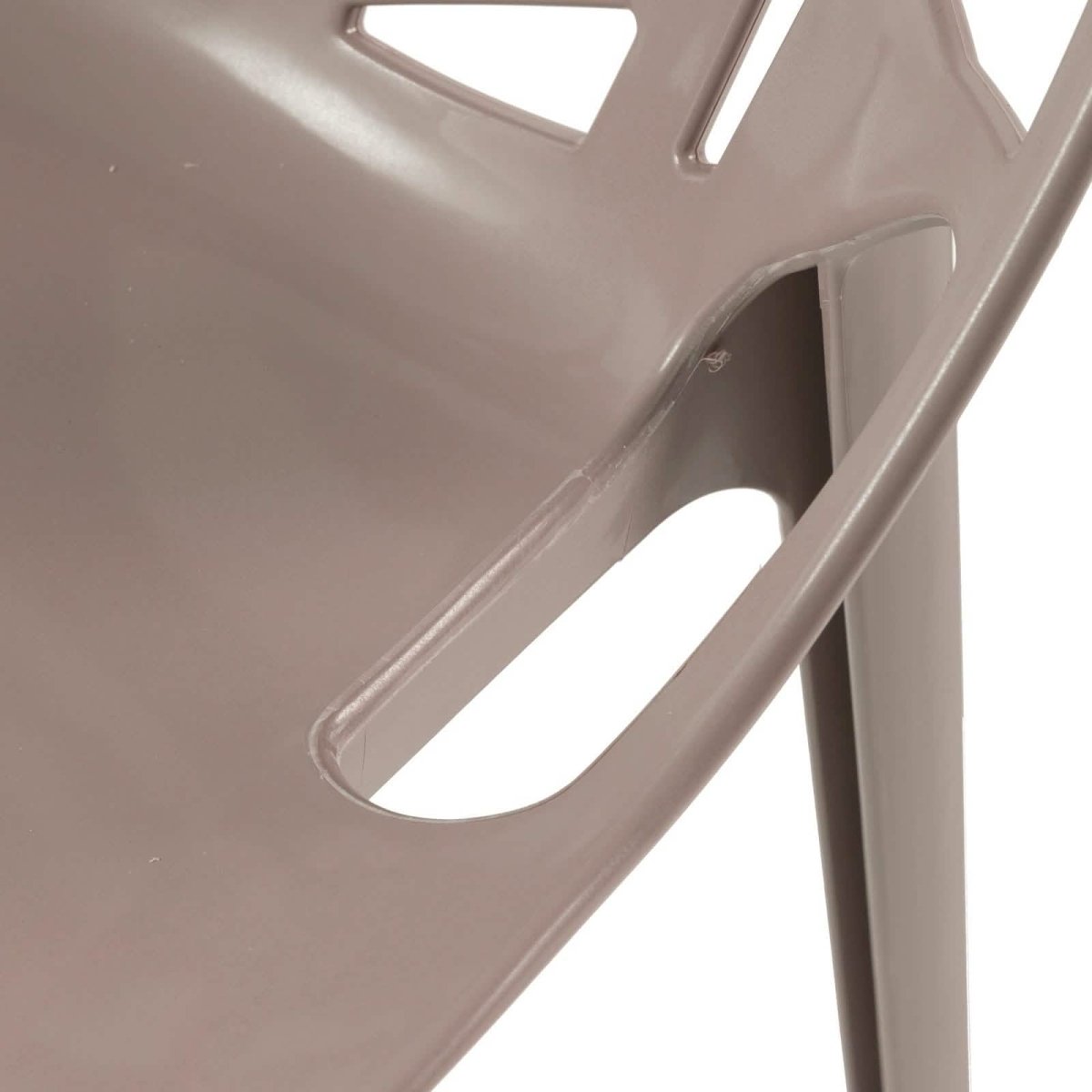 Leisuremod Dining Chair Cornelia Modern ABS Plastic Stackable Dining Chair with Cut-Out Tree Design