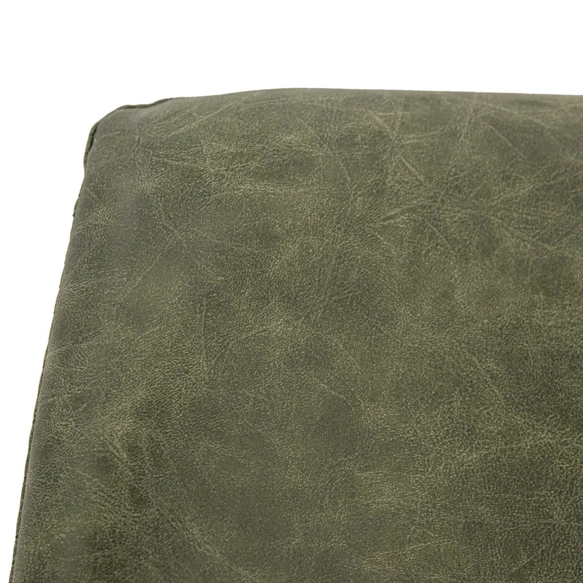 Leisuremod Dining Chair Markley Leather Dining Chair With Black/Gold Metal Legs