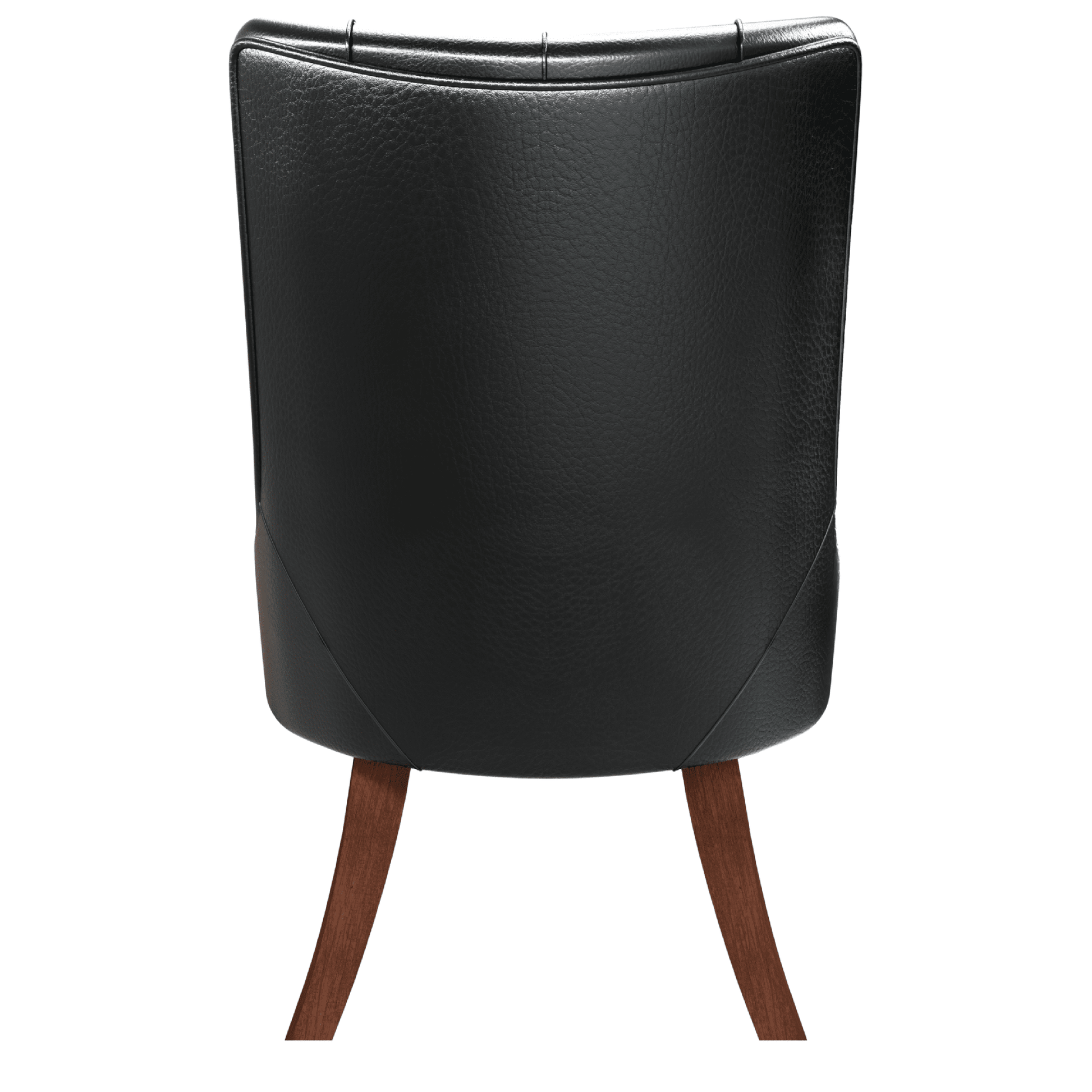 Spruce Dining Chair in Leather/Velvet with Diamond-Tufted Design and Rubberwood Legs Charcoal Grey Dining Chair Leisuremod