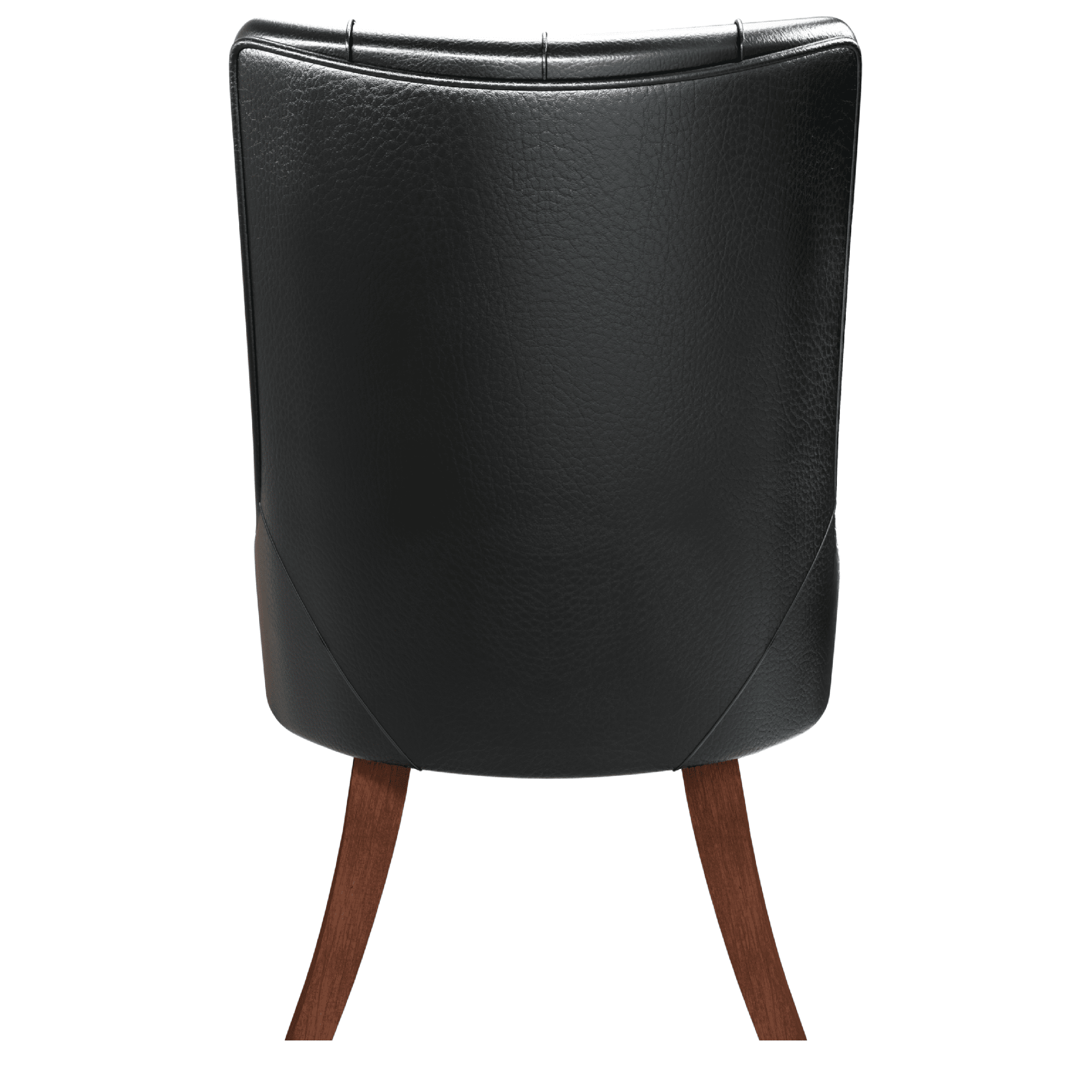 Spruce Dining Chair in Leather/Velvet with Diamond-Tufted Design and Rubberwood Legs Charcoal Grey Dining Chair Leisuremod