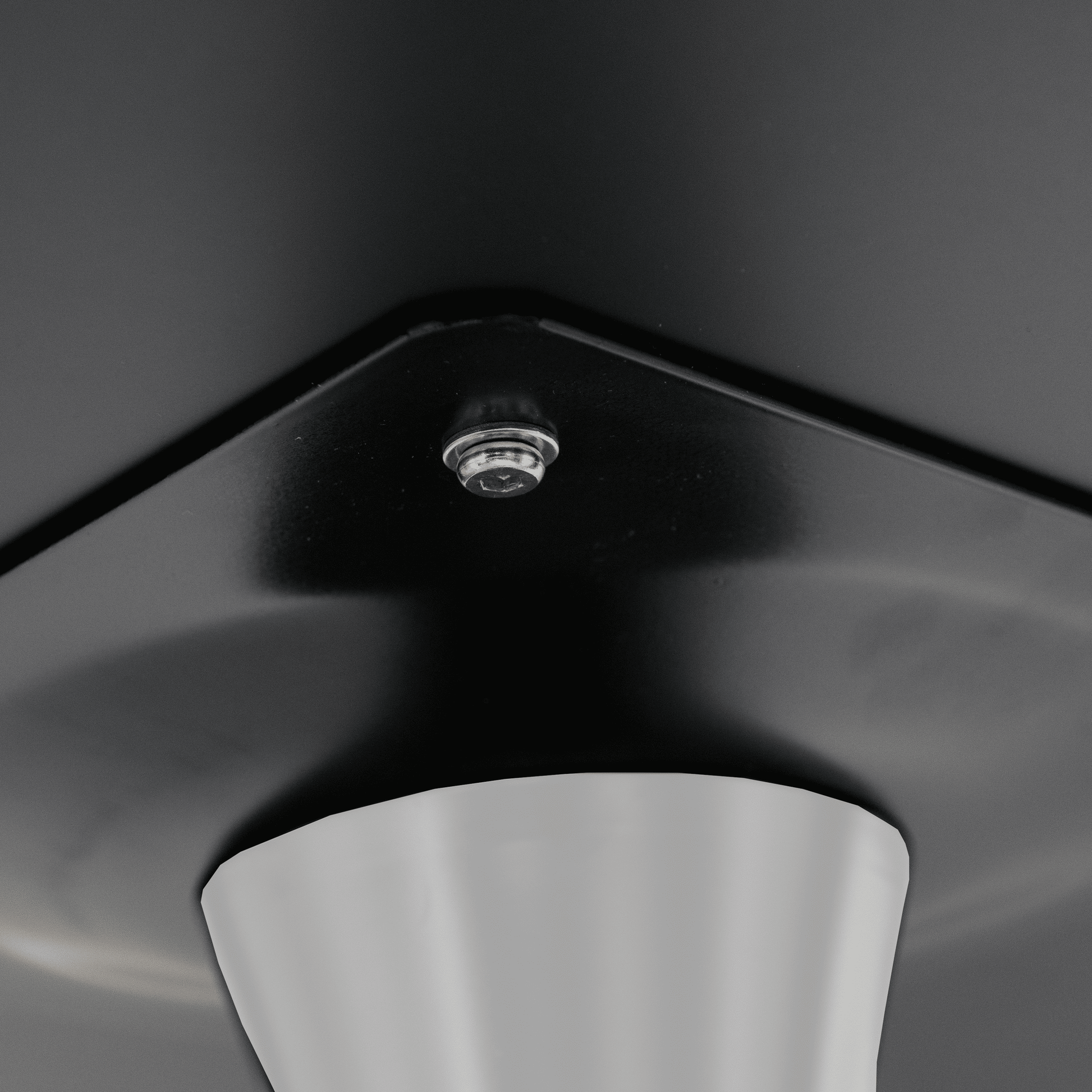 Bristol 5-Piece Dining Set 35" MDF Round Table with 4 ABS Plastic Side Chair in Chrome Clear Dining Set Leisuremod