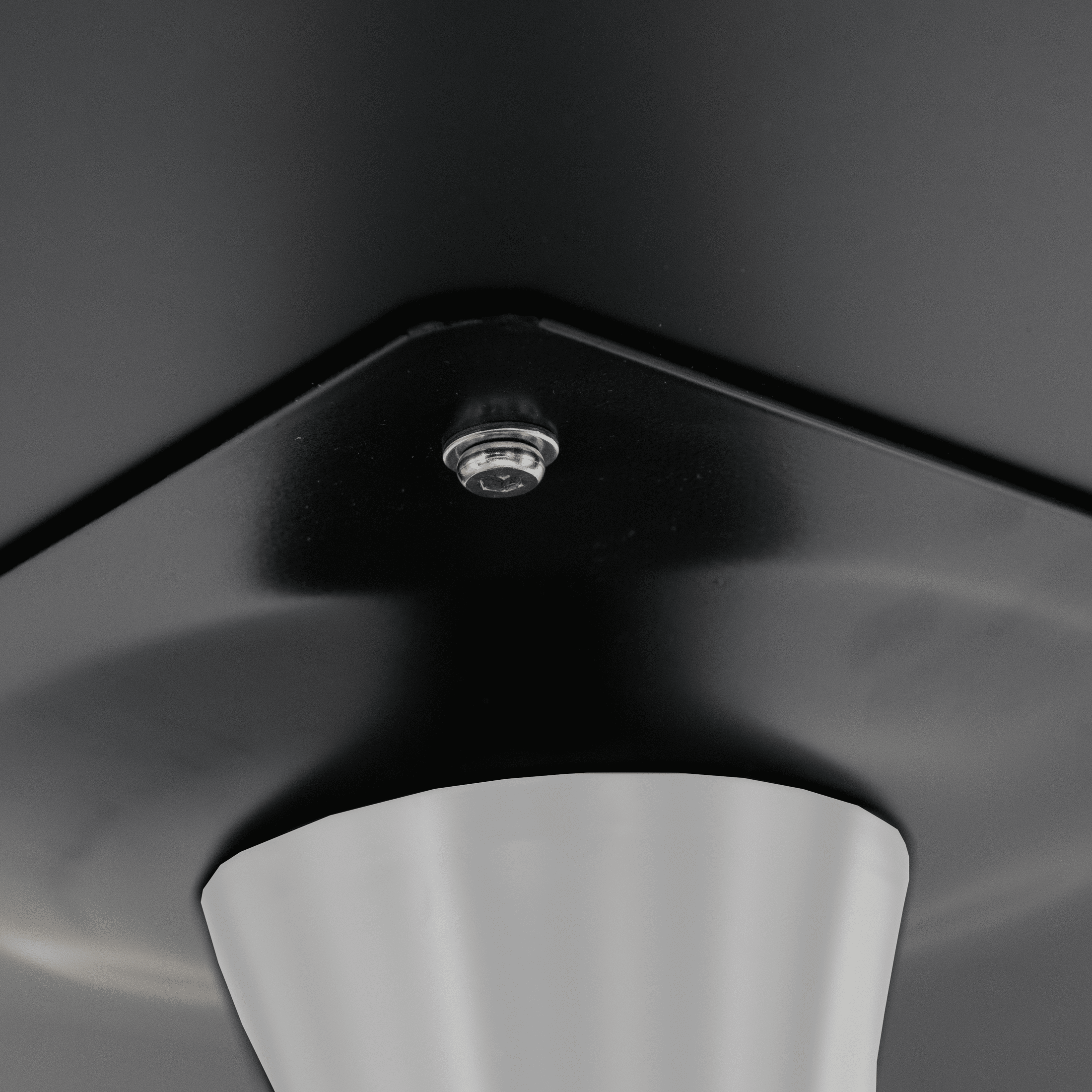 Bristol 5-Piece Dining Set 35" MDF Round Table with 4 ABS Plastic Side Chair in Chrome Clear Dining Set Leisuremod