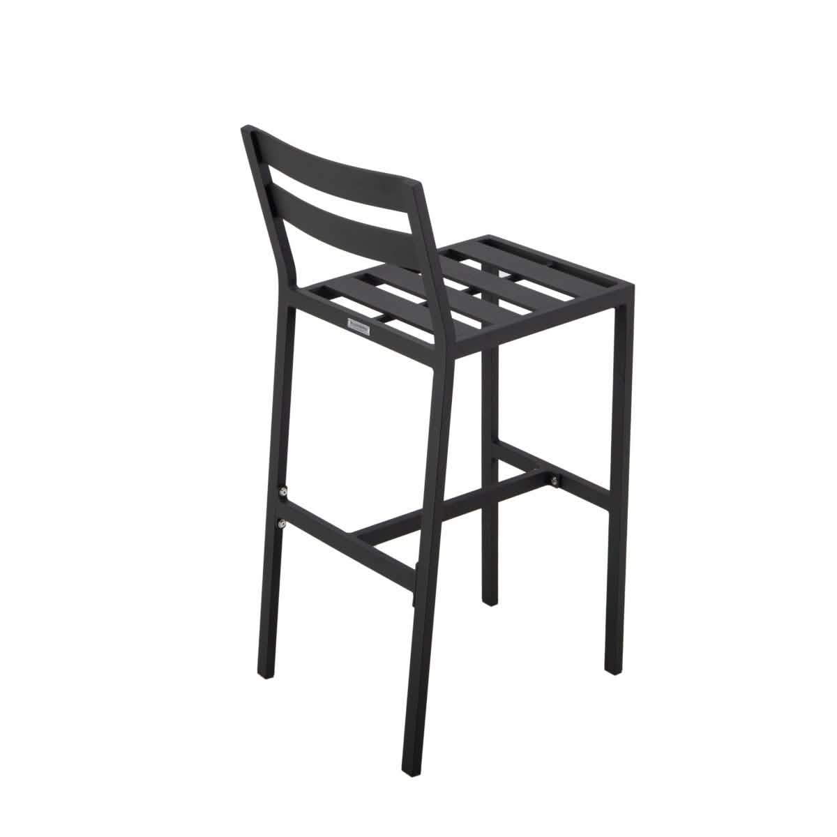 Chelsea 7-Piece Patio Bar Set: Aluminum Fire Pit Table with Tank Holder & 6 Barstools with Cushions Orange Dining Set Leisuremod