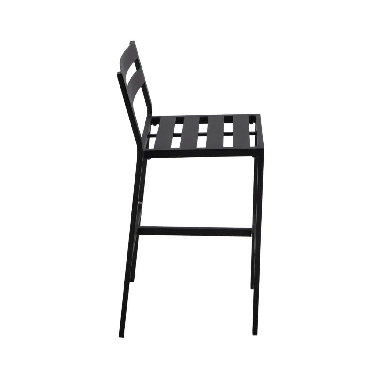 Chelsea 7-Piece Patio Bar Set: Aluminum Fire Pit Table with Tank Holder & 6 Barstools with Cushions Orange Dining Set Leisuremod