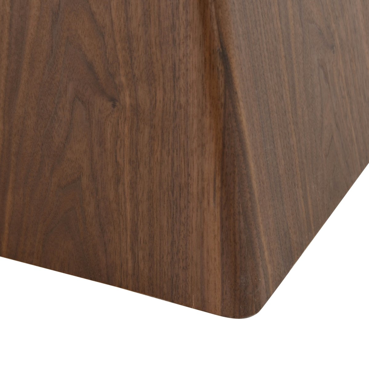 Zephry 5-Piece Dining Set with Square Dining Table White Sintered Stone Top and 4 Leather Dining Chairs Dark Walnut White Dining Set Leisuremod