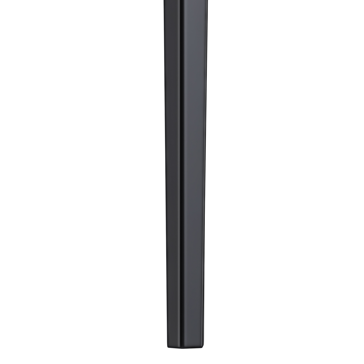 Leisuremod Dining Table Avo Rectangular Dining Table with Sintered Stone/Glass Tabletop in Black Aluminum Base