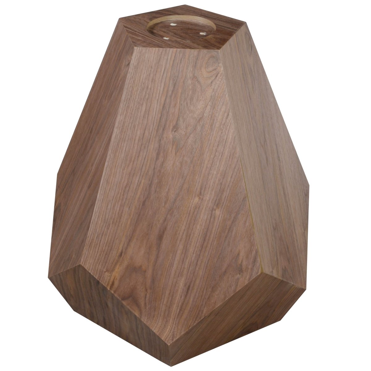 Nebo Modern Dining Table in Walnut Base with Glass/Sintered Stone Table Top Black Stone Dining Table Leisuremod