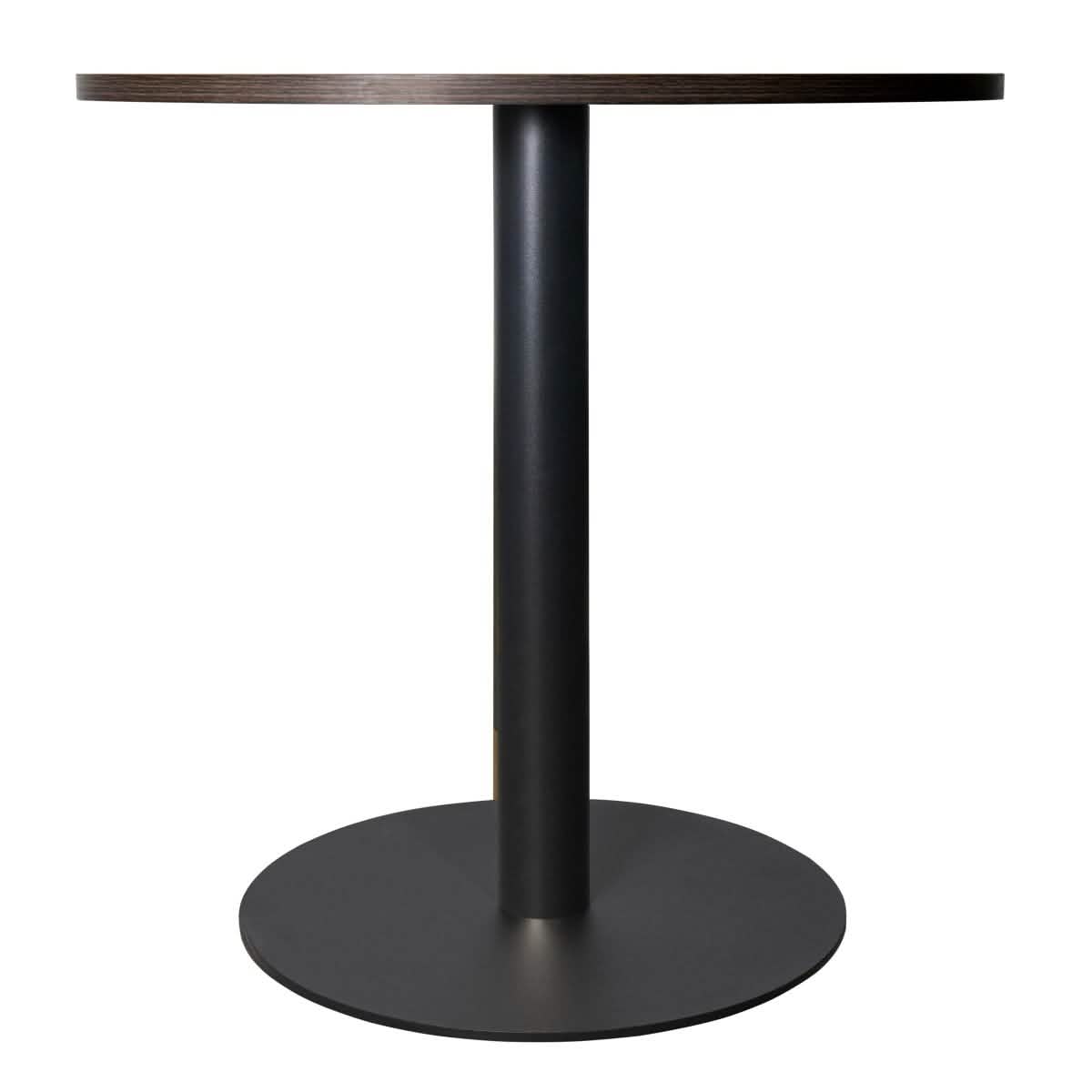 Leisuremod Dining Table Vail Collection Dining Table Black/Gold Base With 27"/36" Round Black MDF Top
