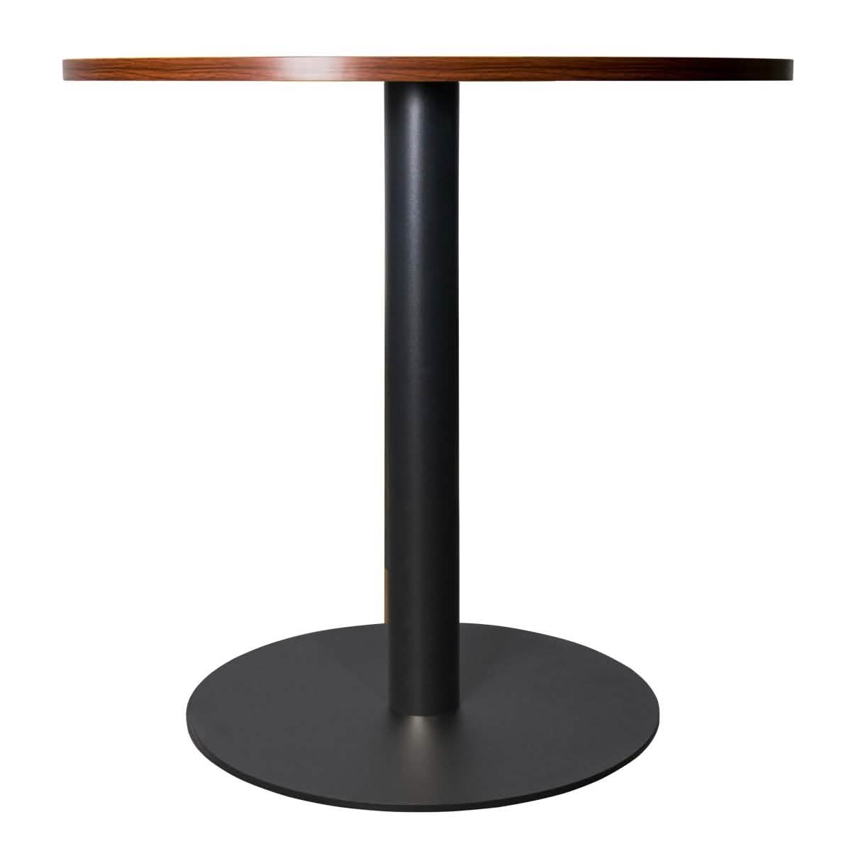 Leisuremod Dining Table Vail Collection Dining Table Black/Gold Base With 27"/36" Round Black MDF Top