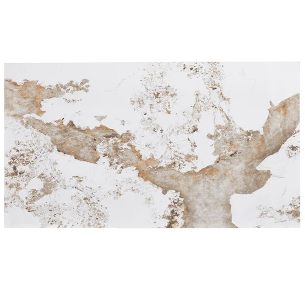 Leisuremod Dining Table Zayle Rectangular Dining Table with a Sintered Stone Tabletop and a Stainless Steel Base