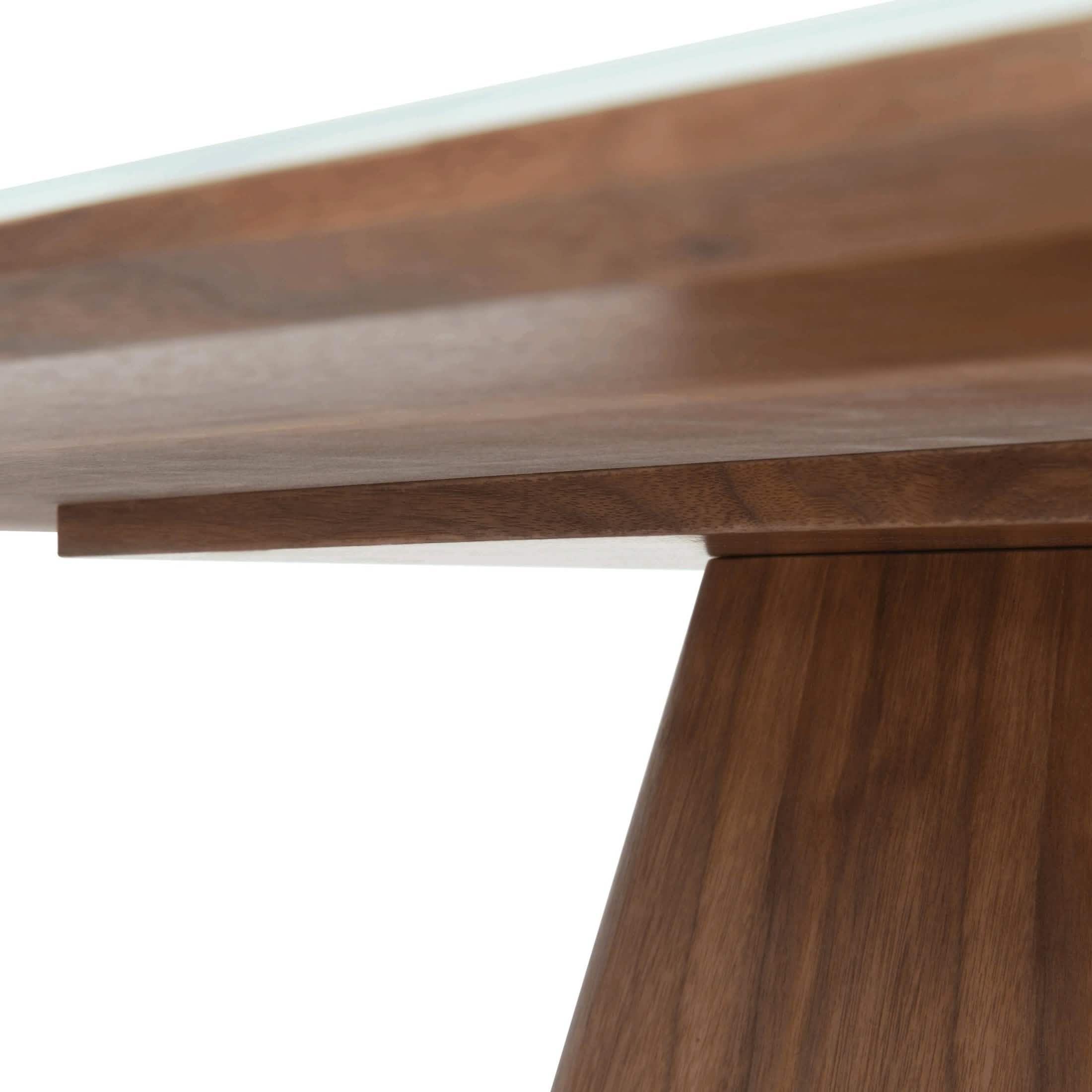 Zephyr 47" Square Dining Table with Sintered Stone/Ash Wood Tabletop and Iron Base Sintered Stone Top - White Dining Table Leisuremod