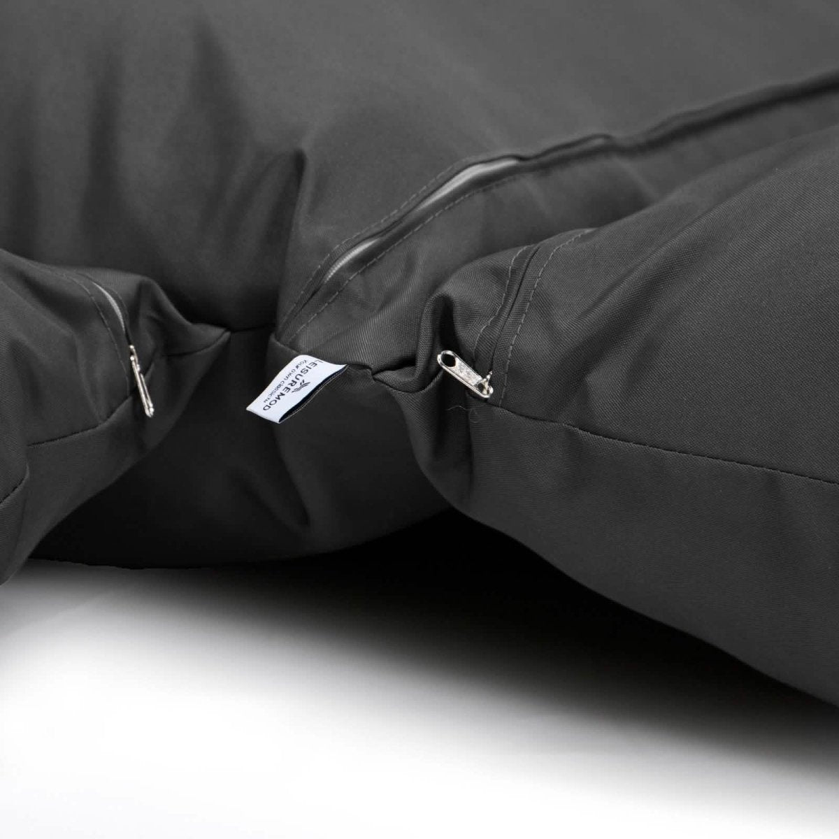 Hanging 2 person Egg Swing Cushion Taupe Leisuremod