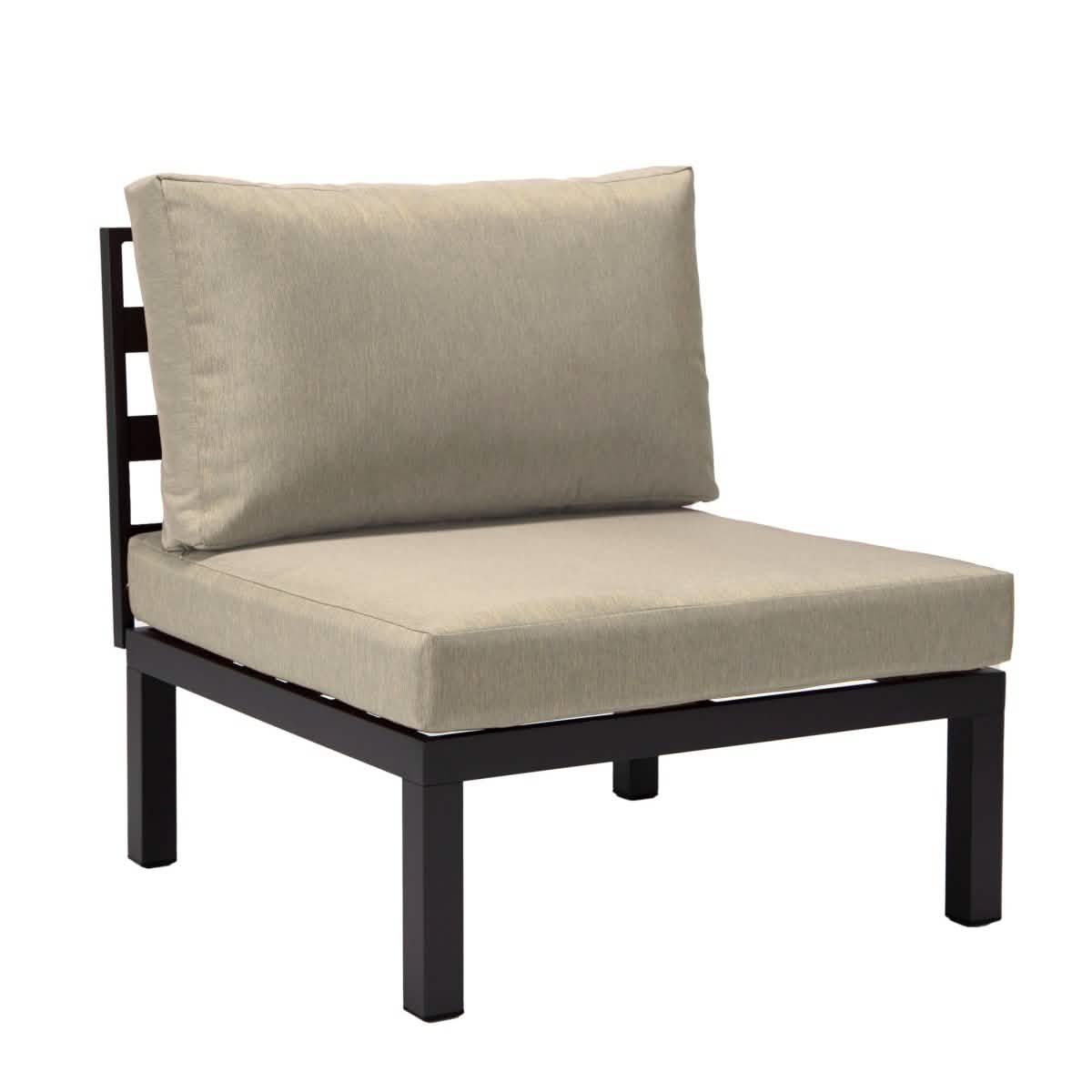 Hamilton 4-Piece Patio Chair Upholstered in Polyester and Powder Coated Aluminum Frame Patio Chair Set Leisuremod