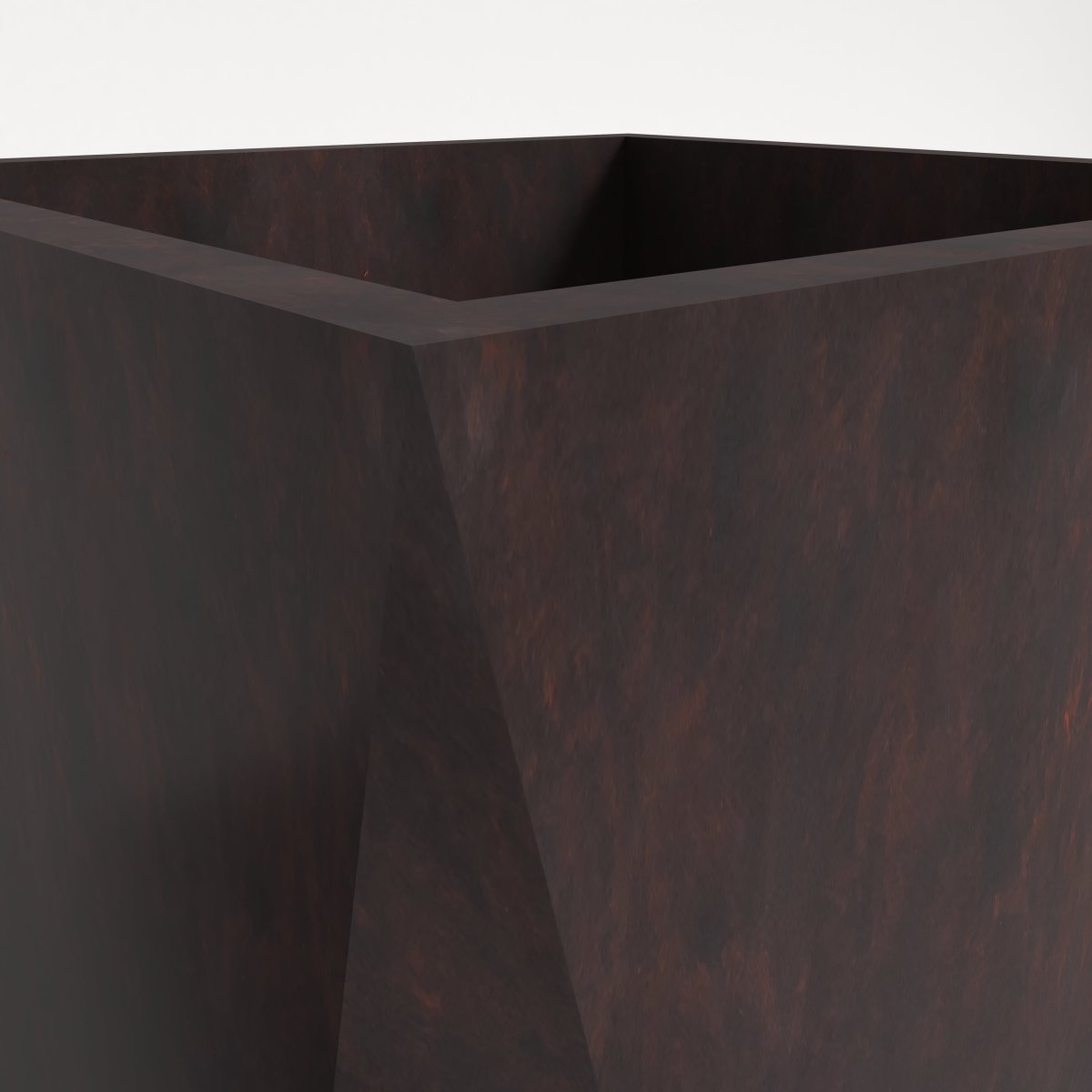 Leisuremod Planter Aloe Tapered Square Fiberstone And MGO Clay Planter For Indoor And Outdoor
