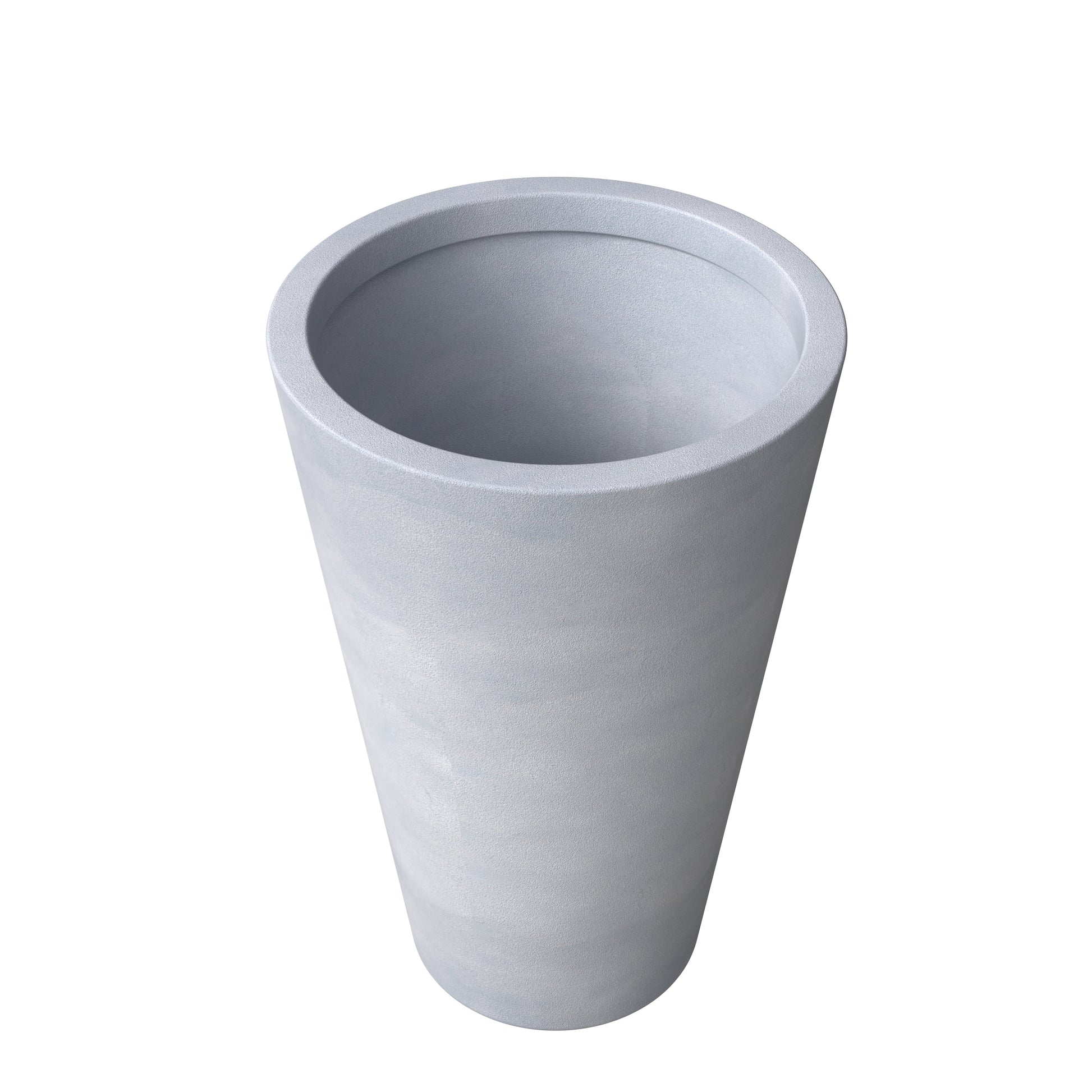 Leisuremod Planter Pebble Modern Fiberstone and MGO Clay Tapered Round Planter for Indoor and Outdoor