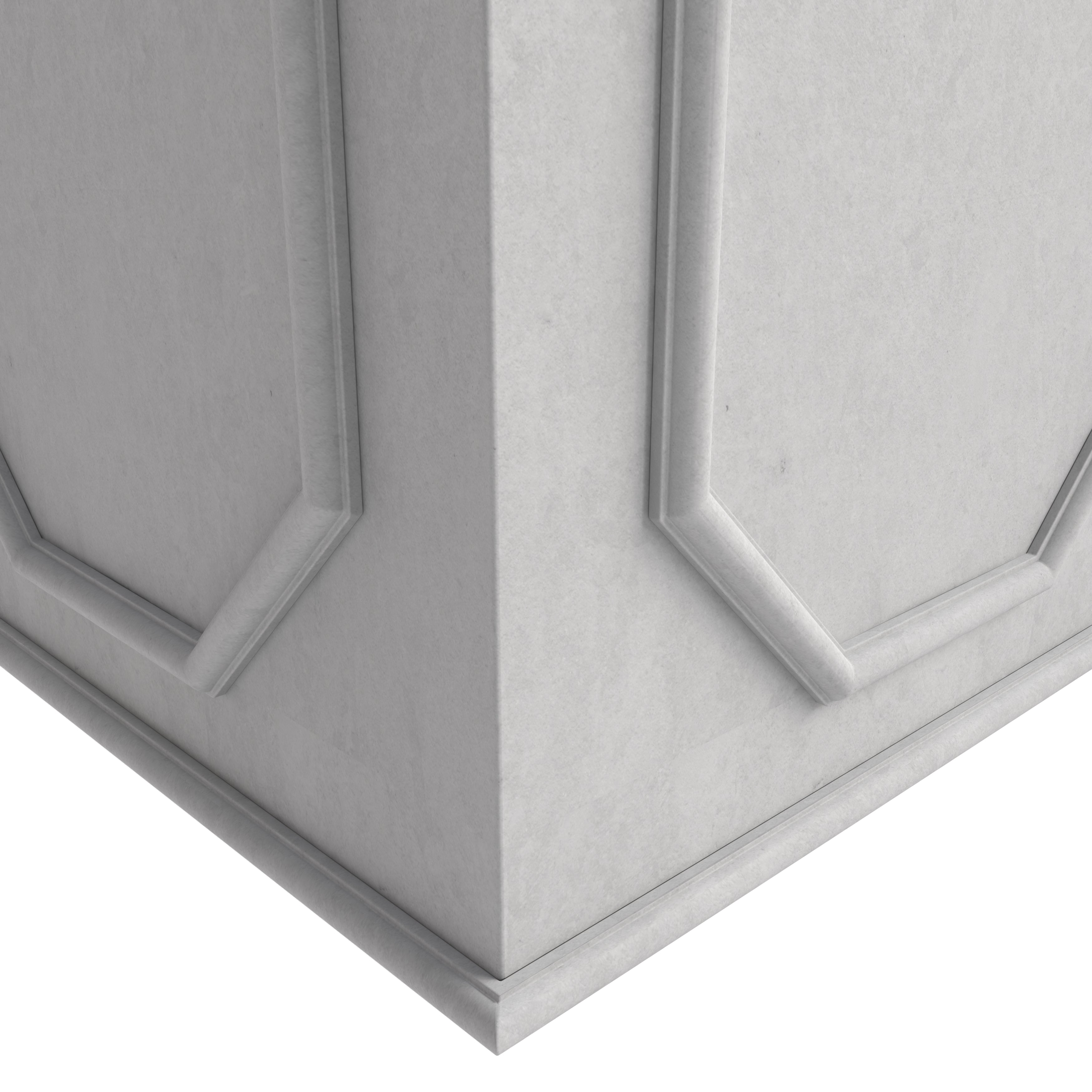 Leisuremod Planter Sprout Modern Square Fiberstone and MGO Clay Planter for Indoor and Outdoor