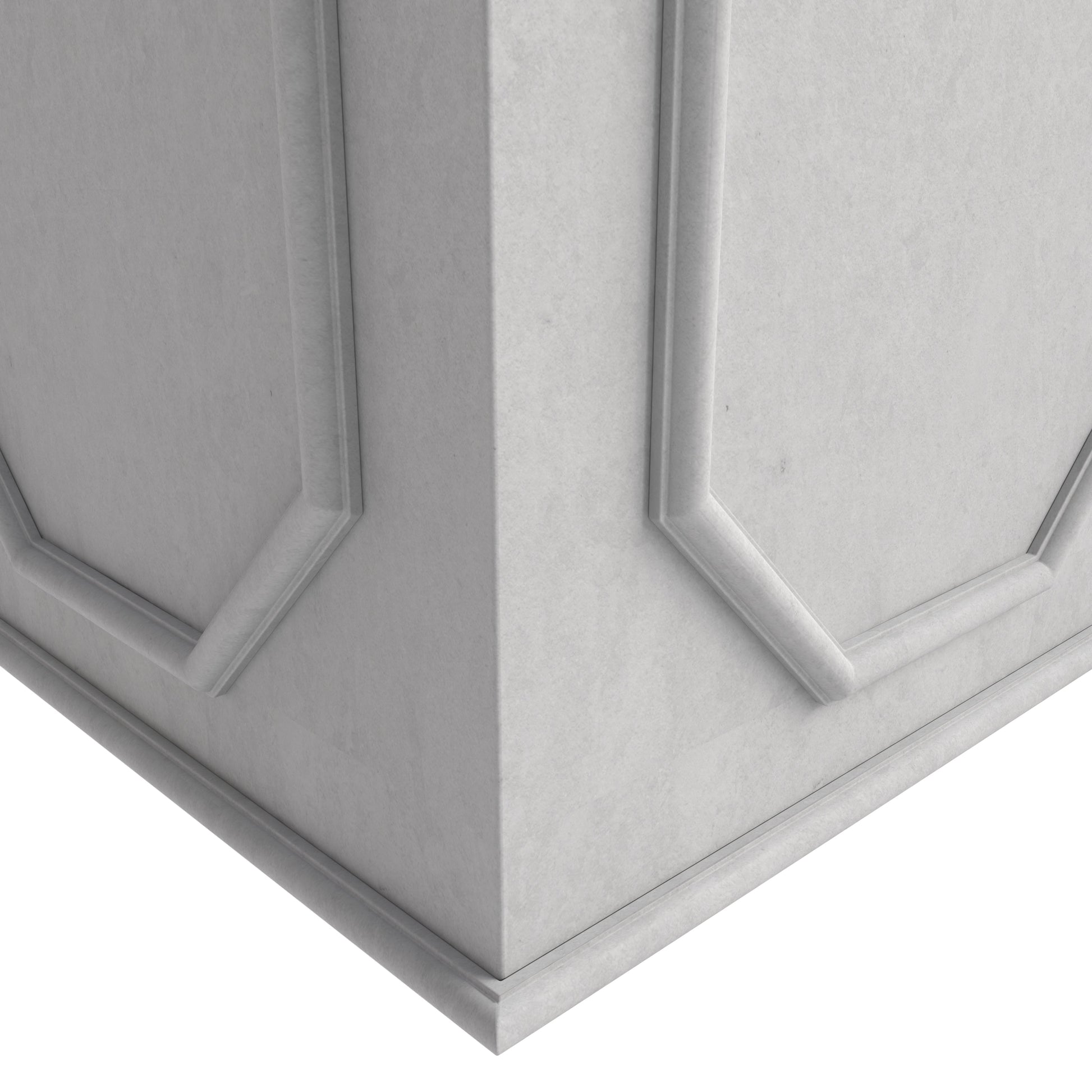 Leisuremod Planter Sprout Modern Square Fiberstone and MGO Clay Planter for Indoor and Outdoor