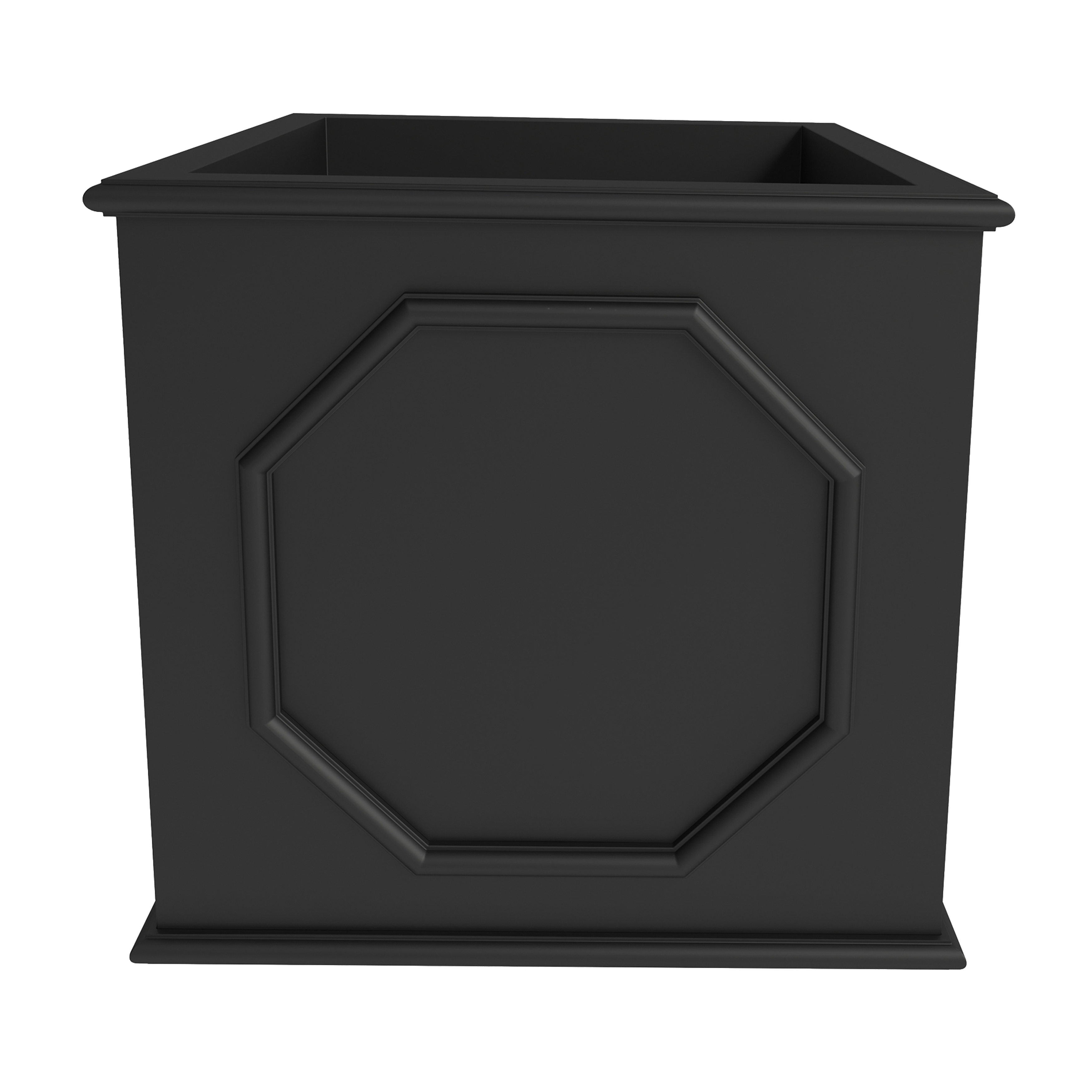 Leisuremod Planter Sprout Modern Square Fiberstone and MGO Clay Planter for Indoor and Outdoor