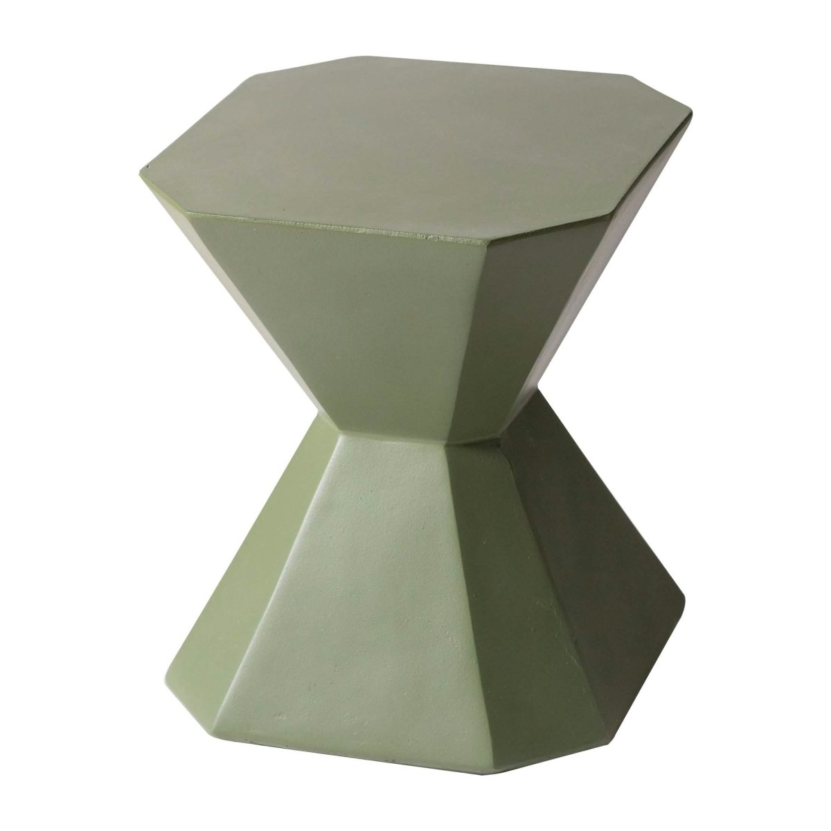 Azure Side Table Round Fiberstone Accent Table Marble White Side Table LeisureMod