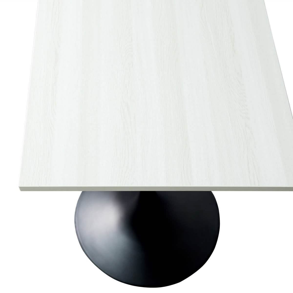 Leisuremod TABLE Verve 24" Square Top Bar Height Table, Brushed Gold/Black/White Stainless Steel Base with MDF Table Top