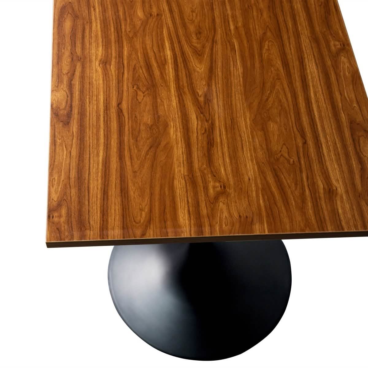 Leisuremod TABLE Verve 24" Square Top Bar Height Table, Brushed Gold/Black/White Stainless Steel Base with MDF Table Top