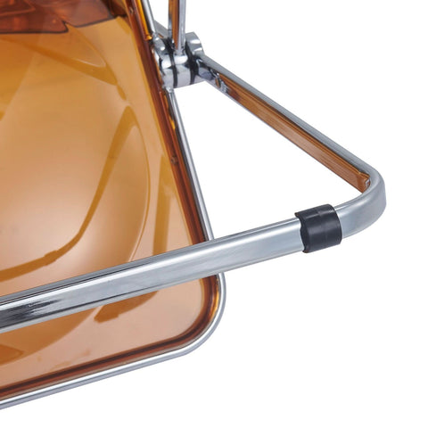 Lawrence Acrylic Folding Chair With Metal Frame
