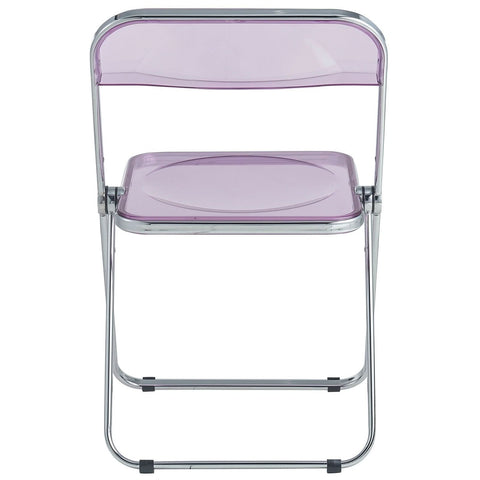 Lawrence Acrylic Folding Chair With Metal Frame