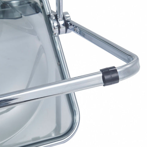 Lawrence Acrylic Folding Chair With Metal Frame