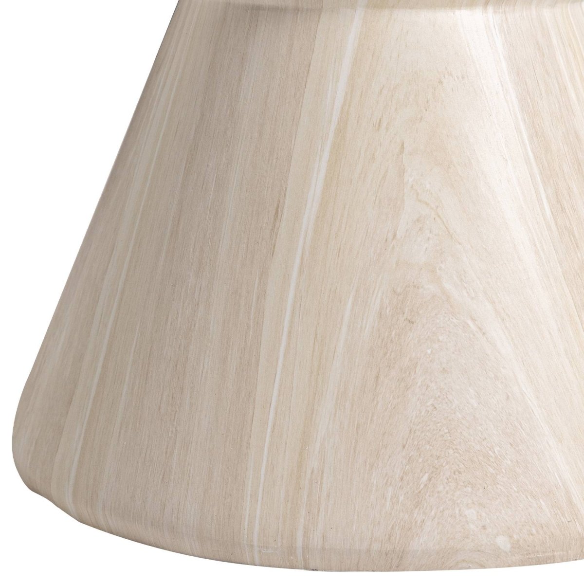 Loft 14" Wide Round Fiberstone Side End Table with Hourglass Design