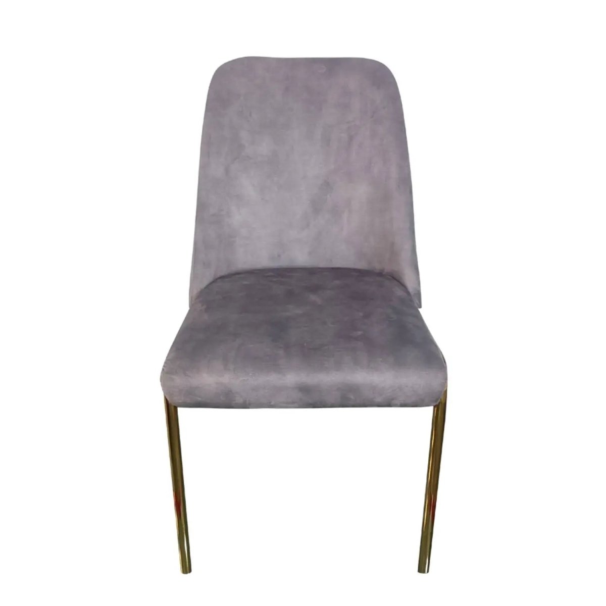 Lumen Modern Upholstered Dining Chair with Gold Steel Legs, Ergonomic Accent Chair