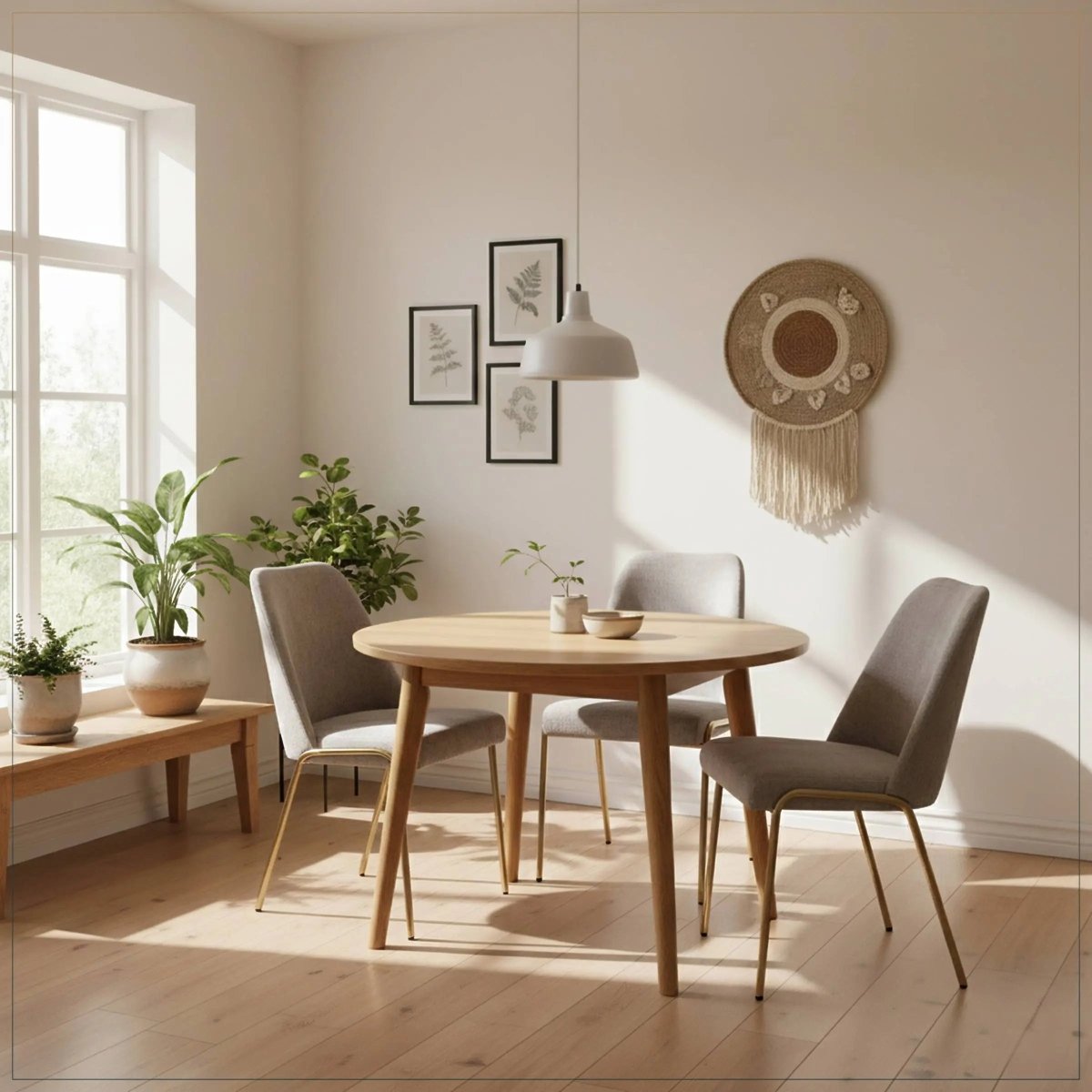 Lumen Modern Upholstered Dining Chair with Gold Steel Legs, Ergonomic Accent Chair