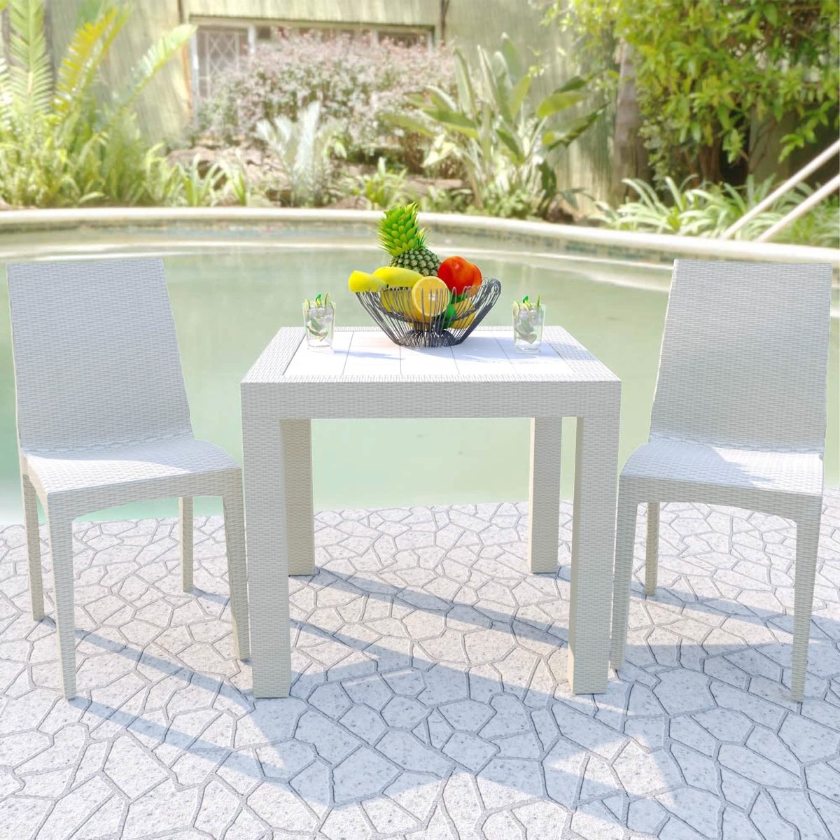 Mace Mid - Century 3 - Piece Outdoor Dining Set
