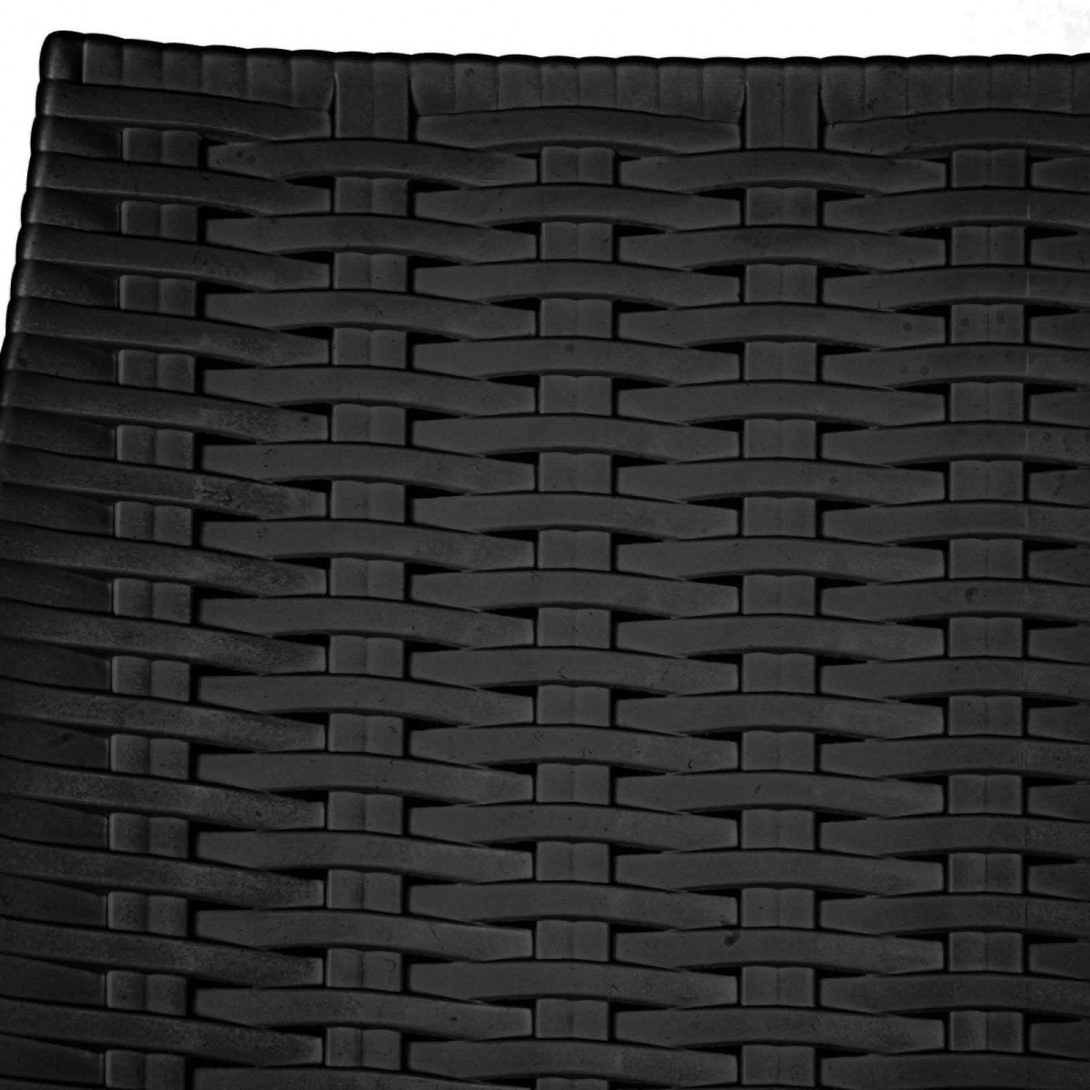 Mace Mid-Century 5-Piece Outdoor Dining Set Black Dining Set Leisuremod