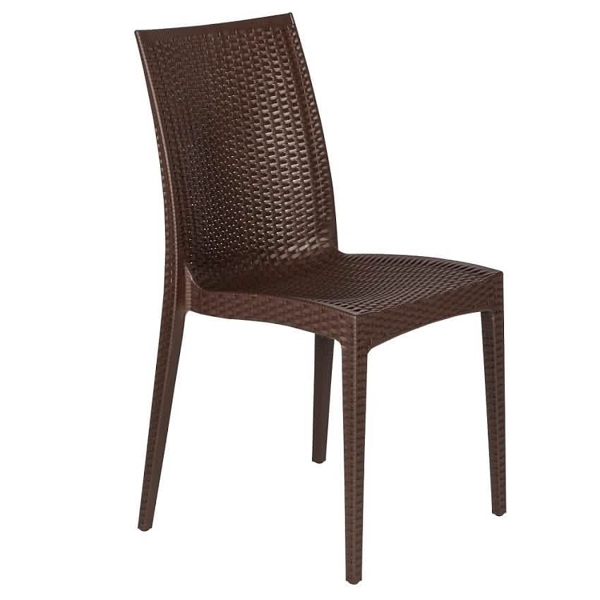 Mace Mid-Century 5-Piece Outdoor Dining Set White Dining Set Leisuremod