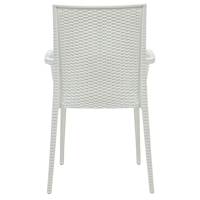 Mace Patio Outdoor Dining Armchair with Weave Design in Polypropylene