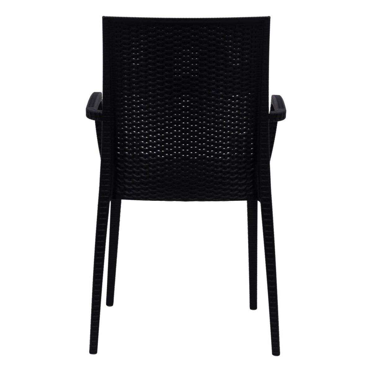 Mace Patio Outdoor Dining Armchair with Weave Design in Polypropylene