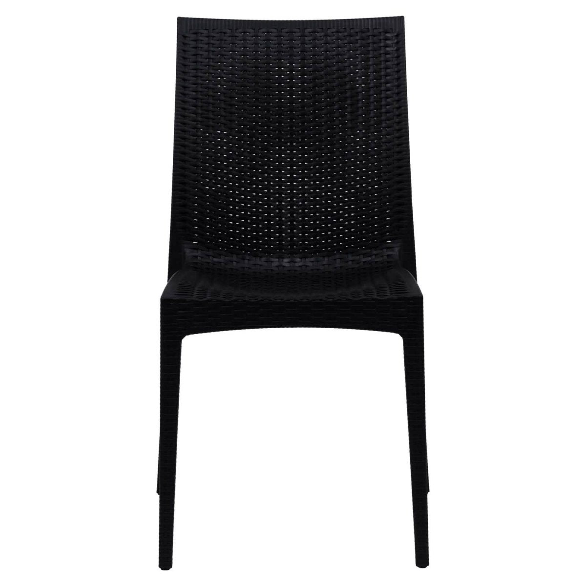 Mace Patio Outdoor Dining Chair with Weave Design in Polypropylene