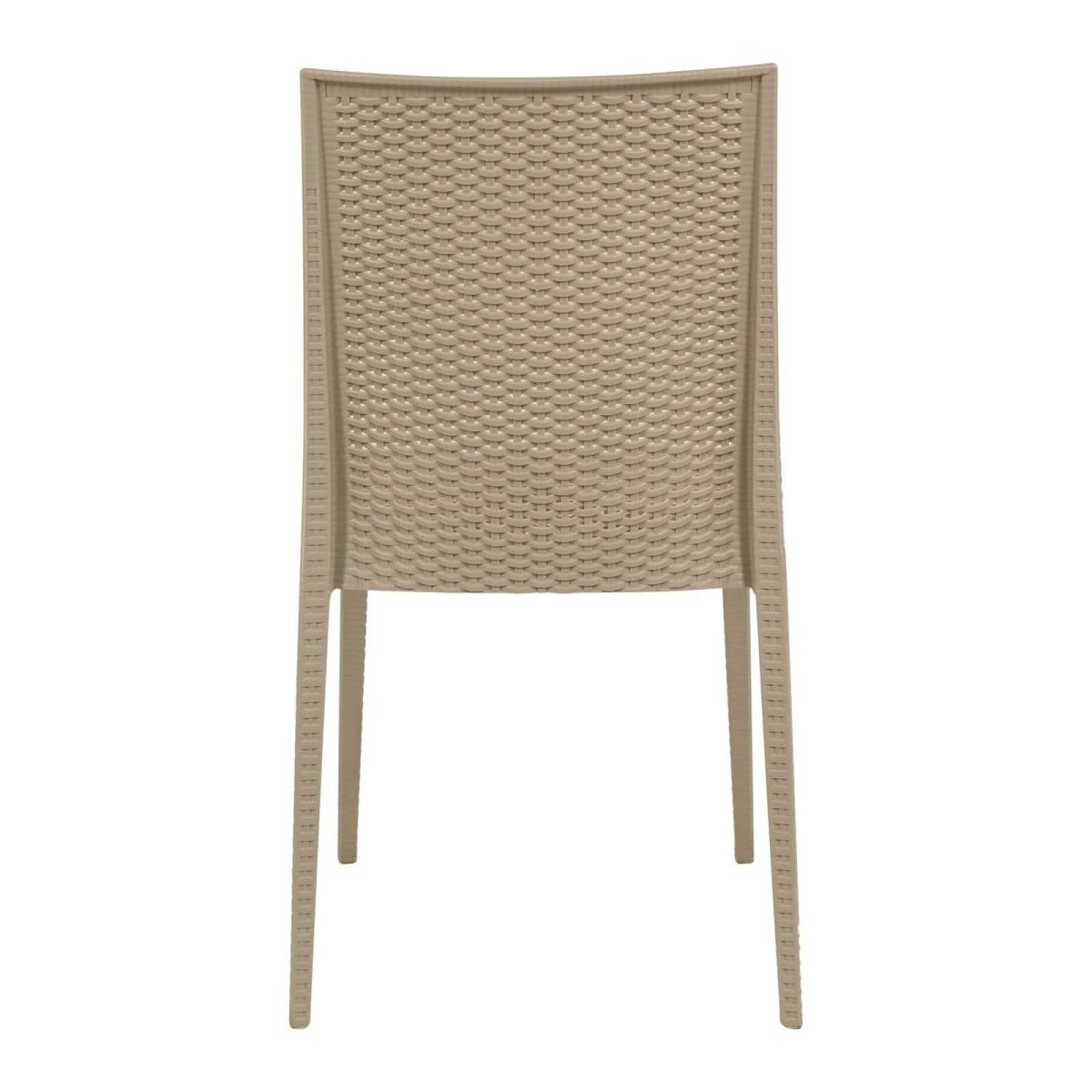 Mace Patio Outdoor Dining Chair with Weave Design in Polypropylene
