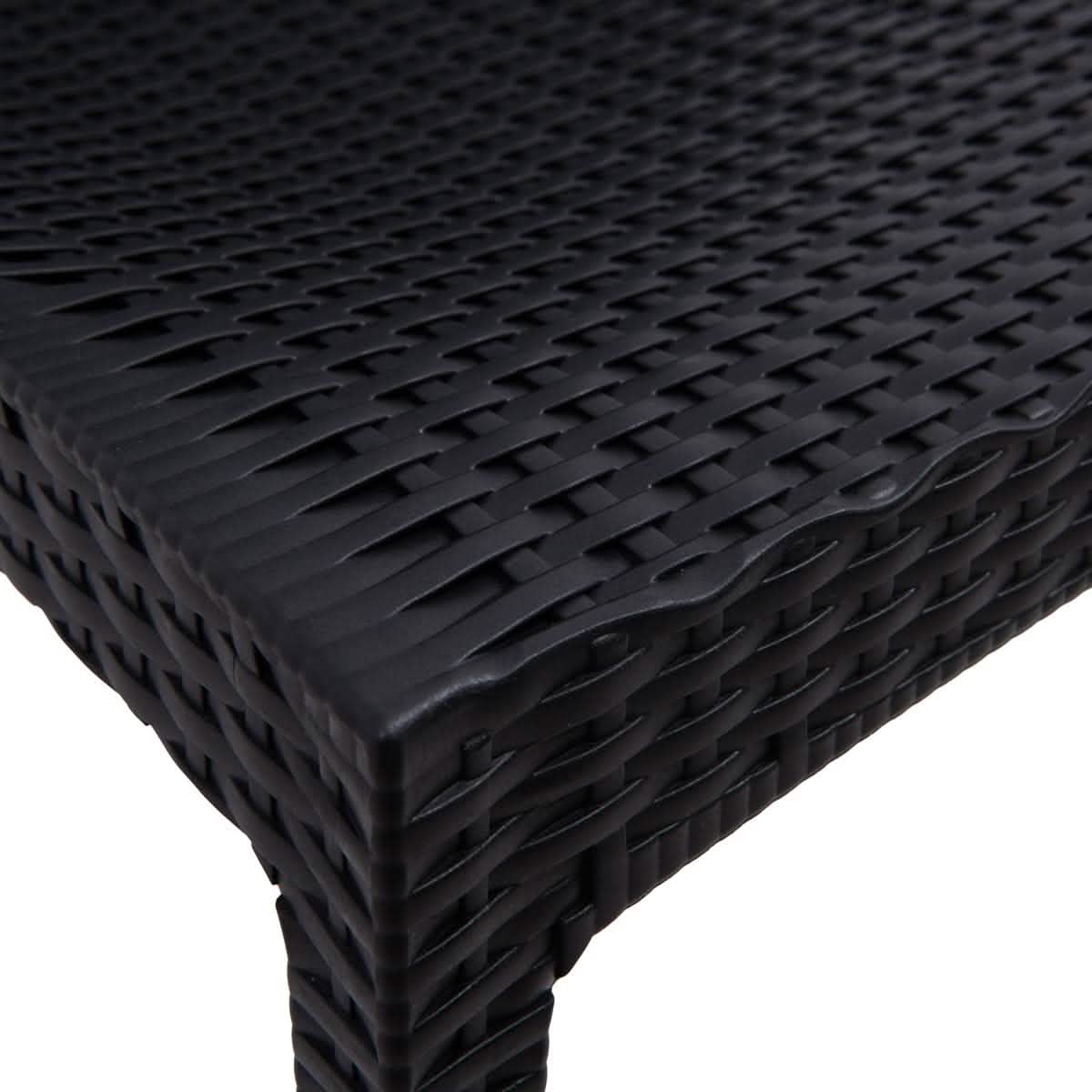 Mace Patio Outdoor Dining Chair with Weave Design in Polypropylene