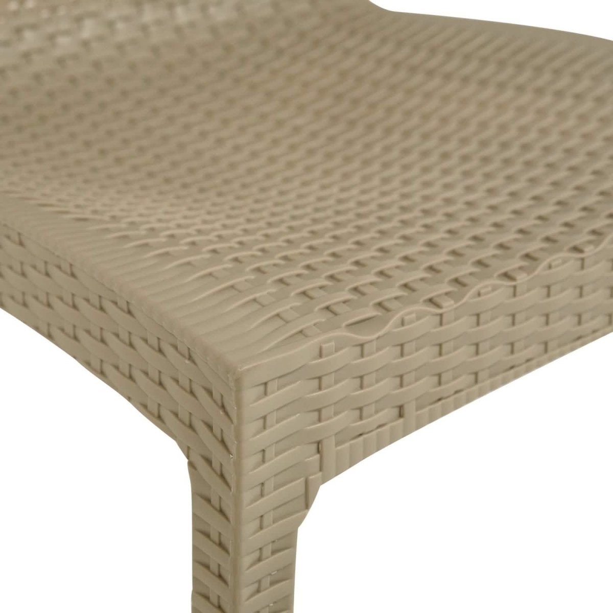 Mace Patio Outdoor Dining Chair with Weave Design in Polypropylene