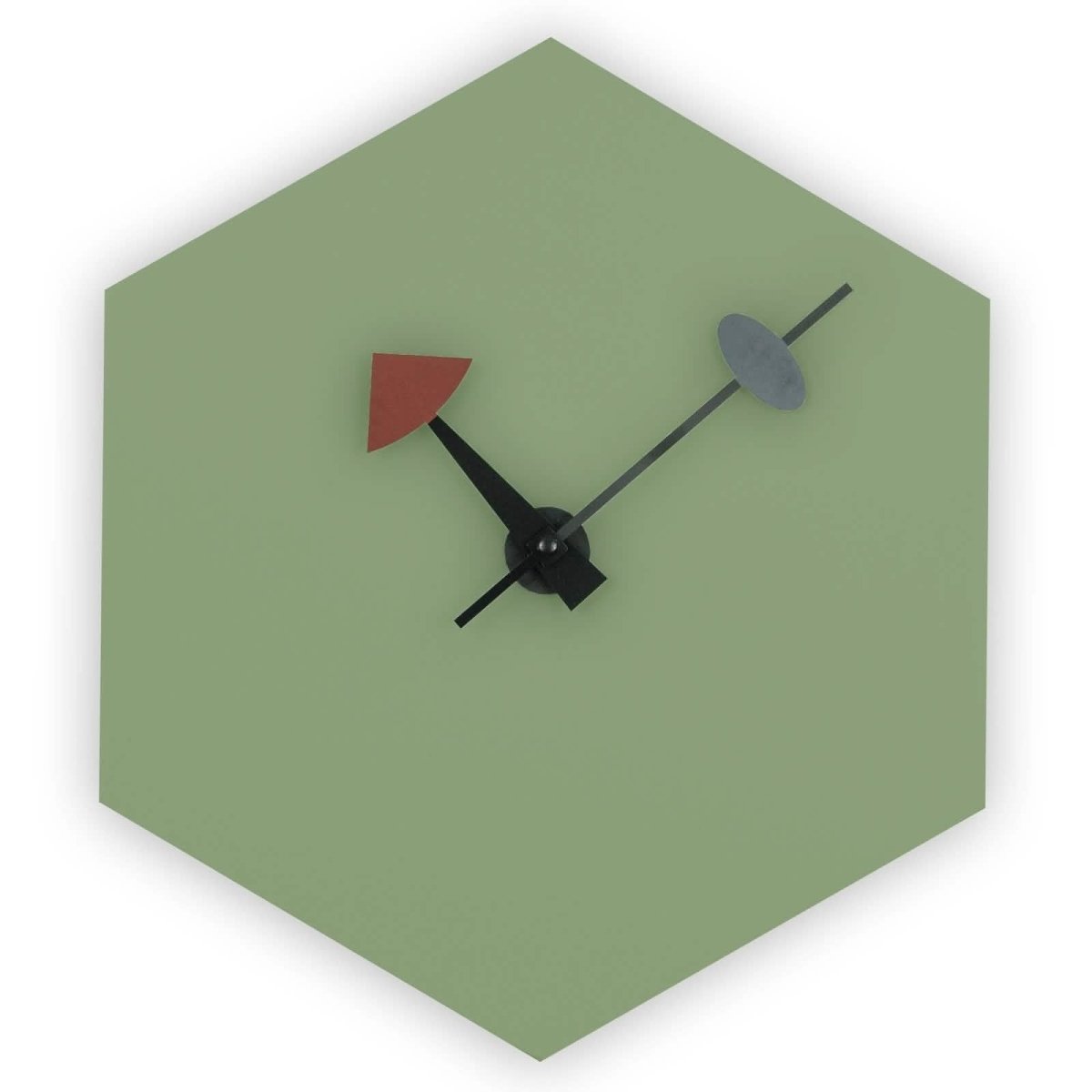 Manchester Modern hexagon Silent Non - Ticking Wall Clock