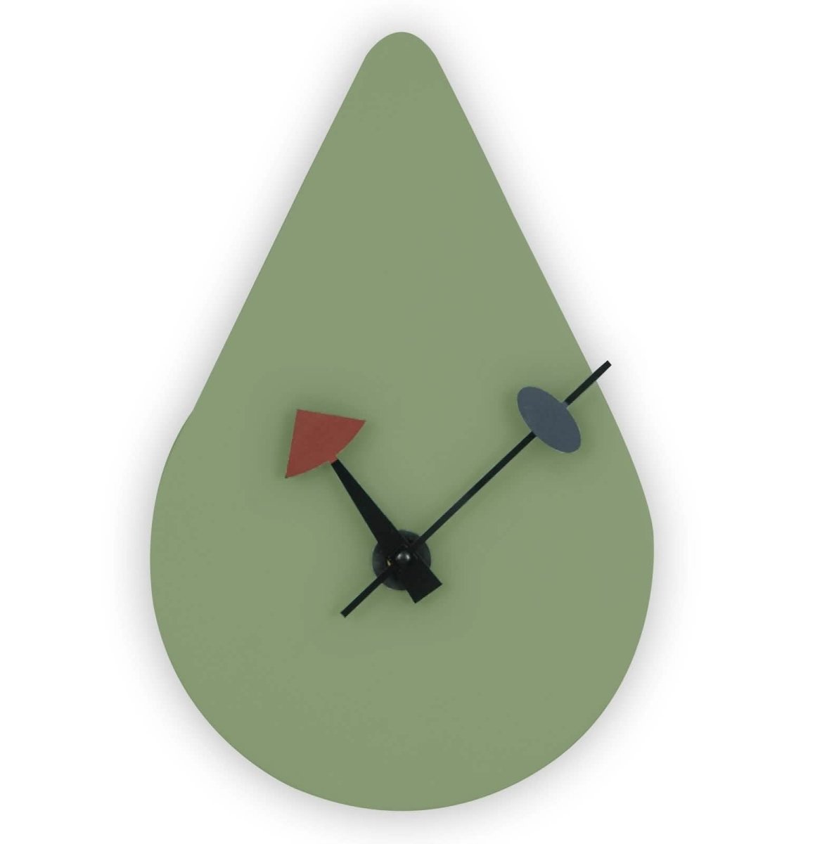 Manchester Modern Tear - Drop Silent Non - Ticking Wall Clock