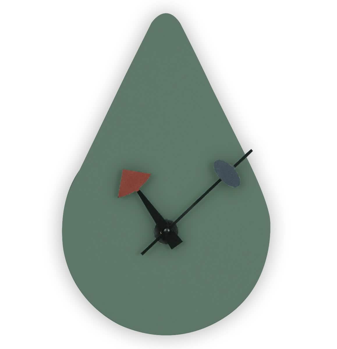 Manchester Modern Tear - Drop Silent Non - Ticking Wall Clock