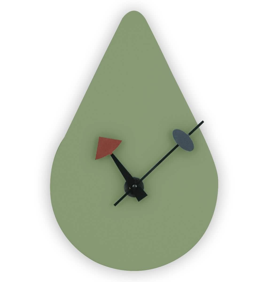 Manchester Modern Tear - Drop Silent Non - Ticking Wall Clock