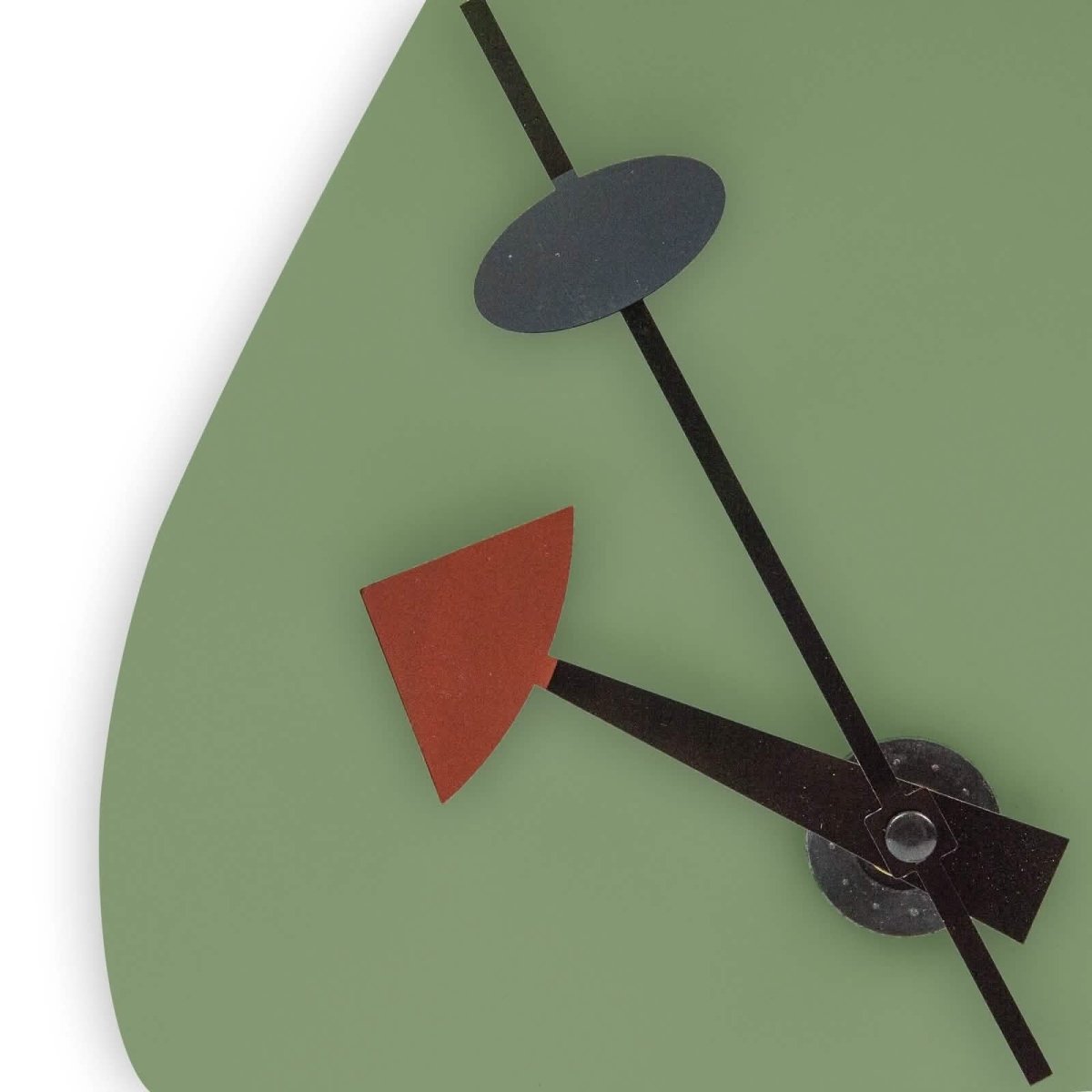 Manchester Modern Tear - Drop Silent Non - Ticking Wall Clock